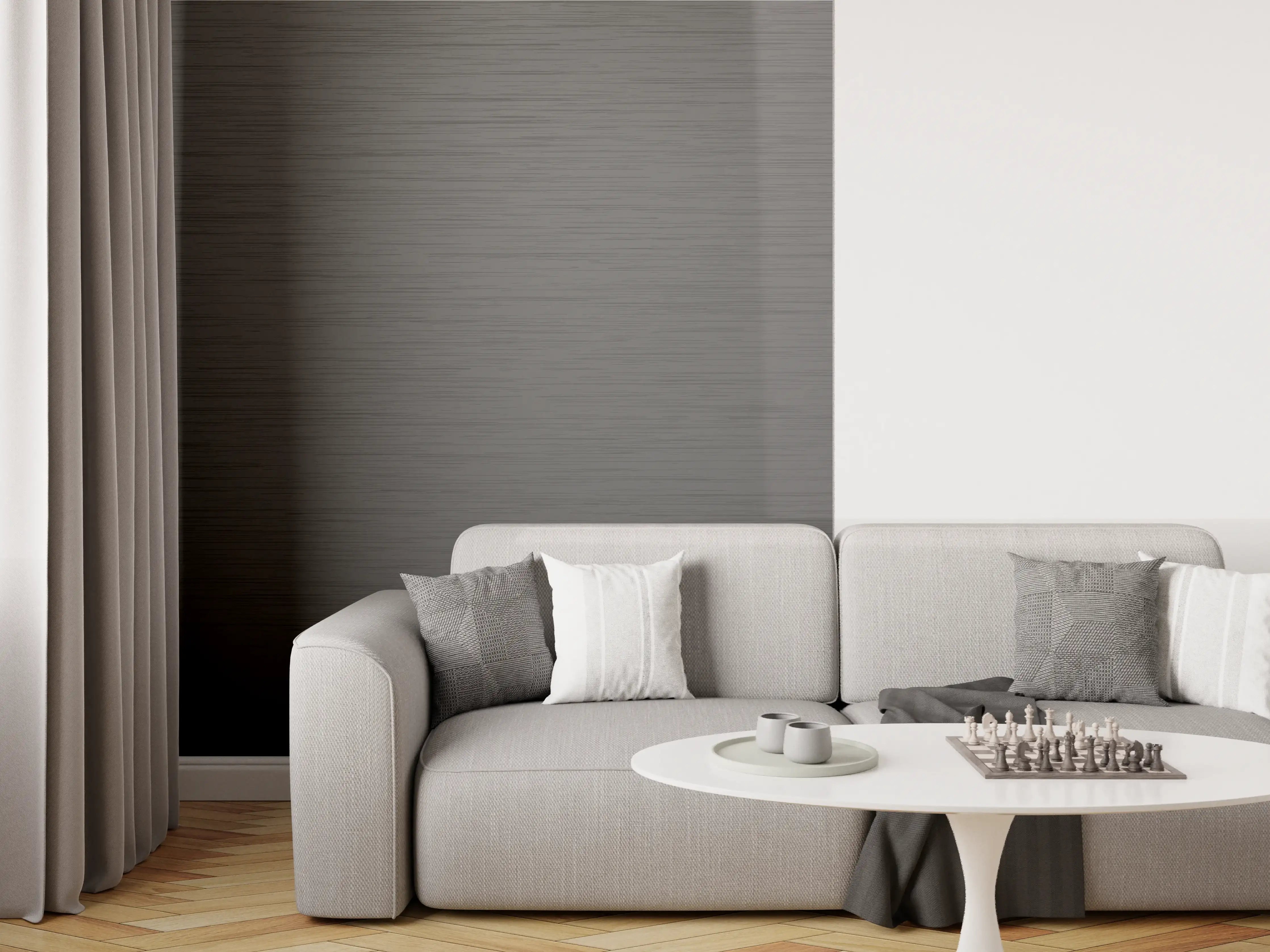 Wandverkleidung Wohnzimmer - Elegante Graue Textur