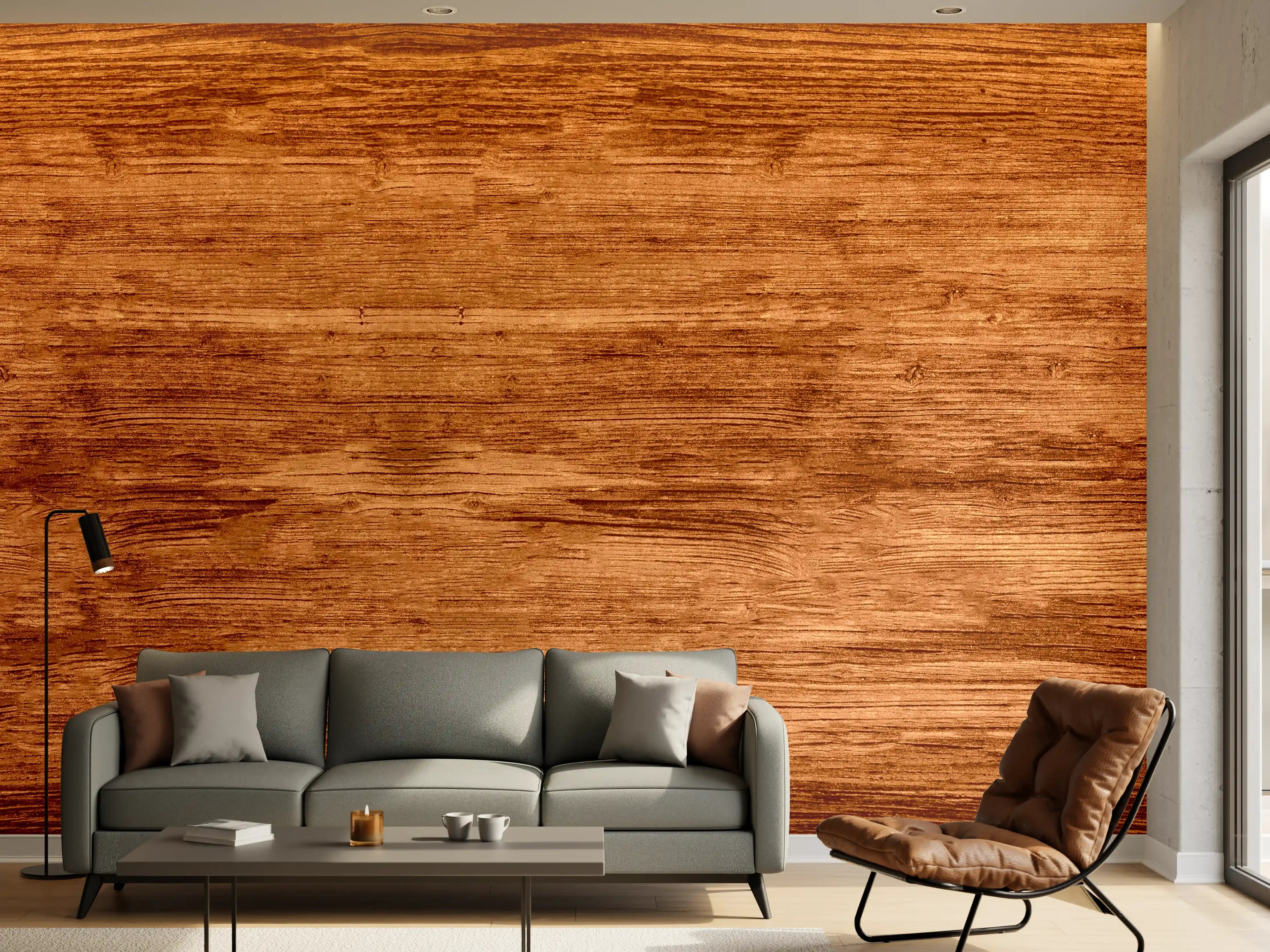 Wandverkleidung Wohnzimmer - Elegante Grautöne für stilvolle Holzoptik