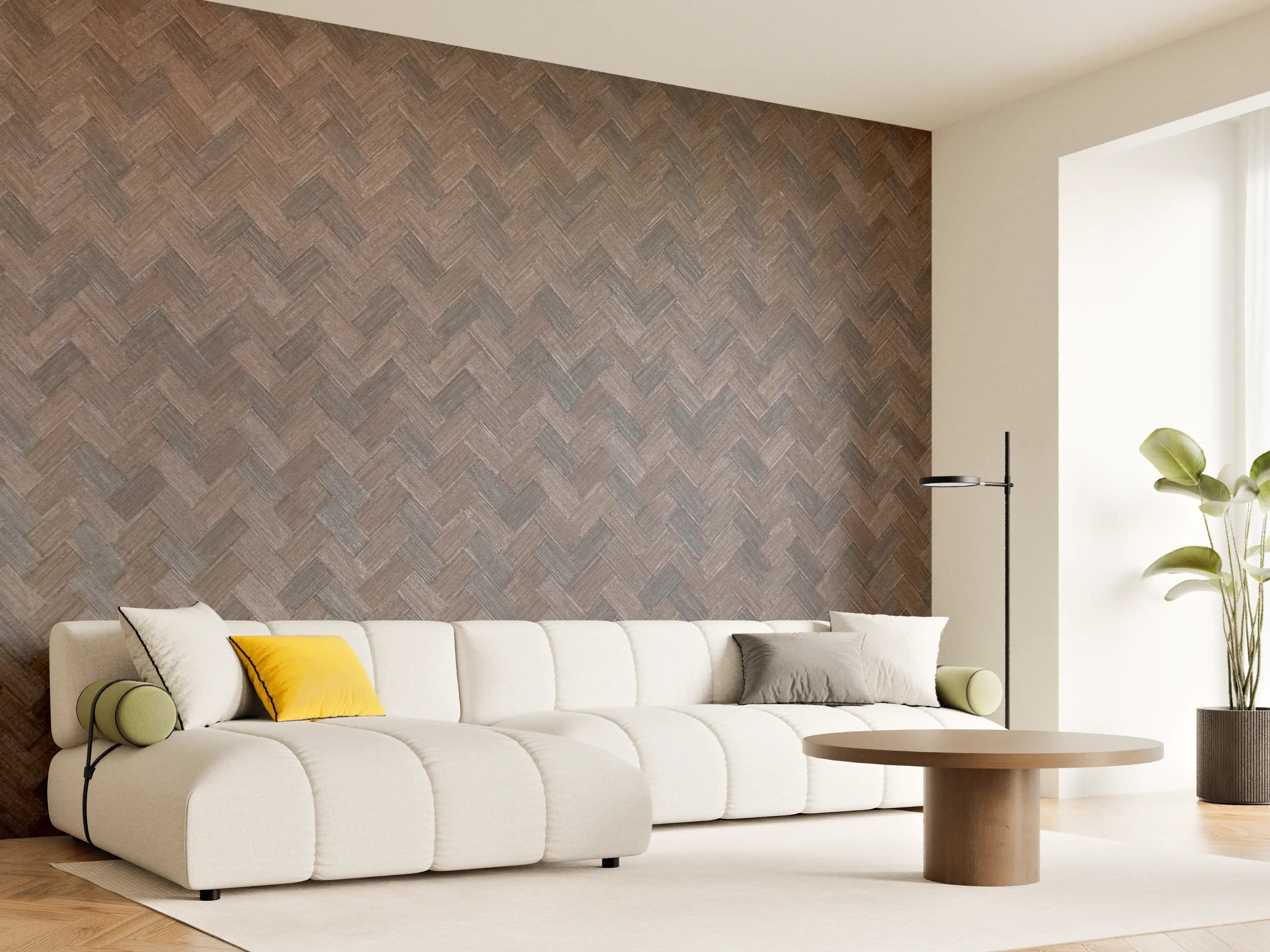 Wandverkleidung Wohnzimmer - Elegante Holzboden-Muster für stilvolle Räume