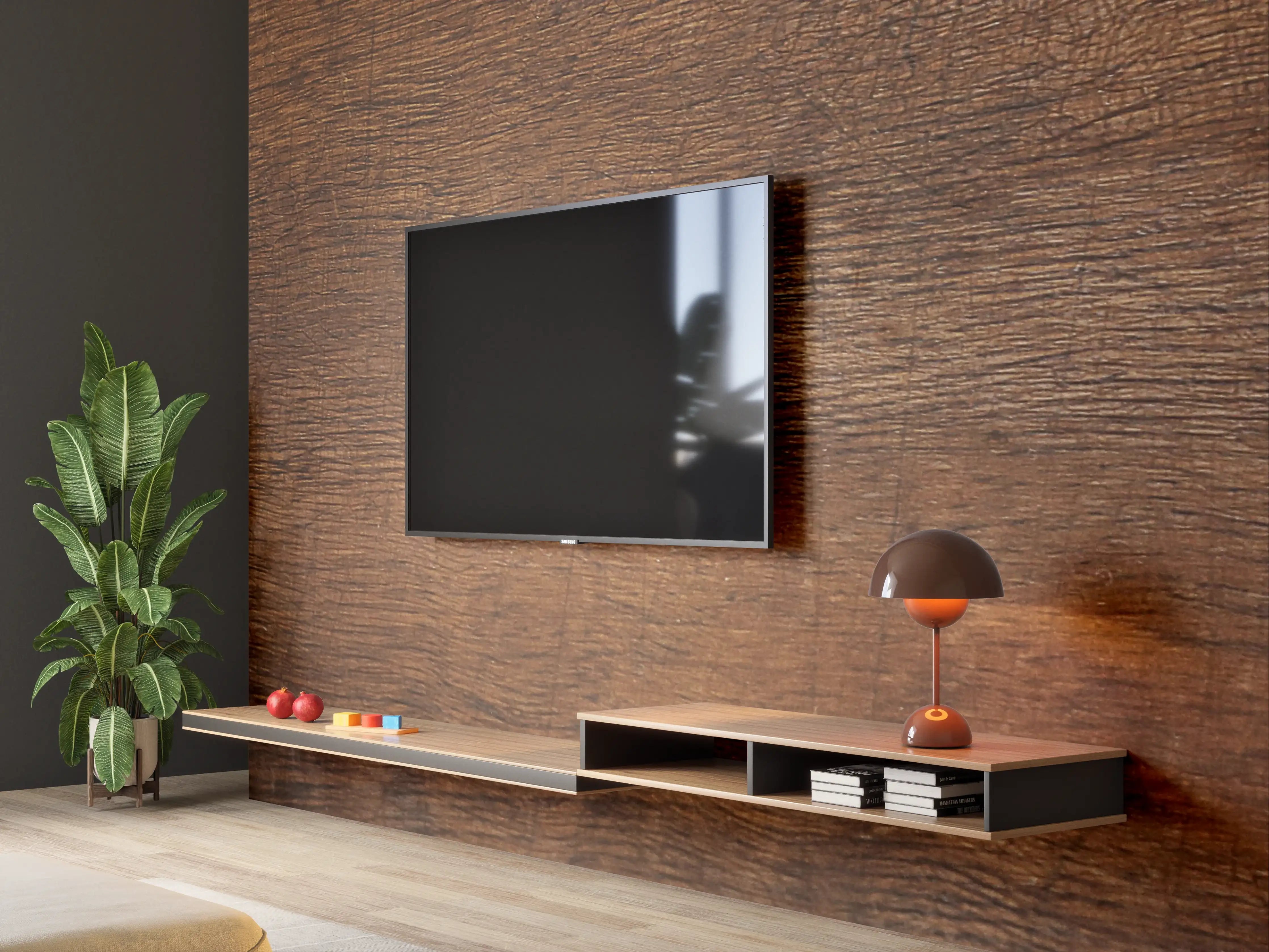 Wandverkleidung Wohnzimmer - Elegante Holzoptik für Ihr Zuhause