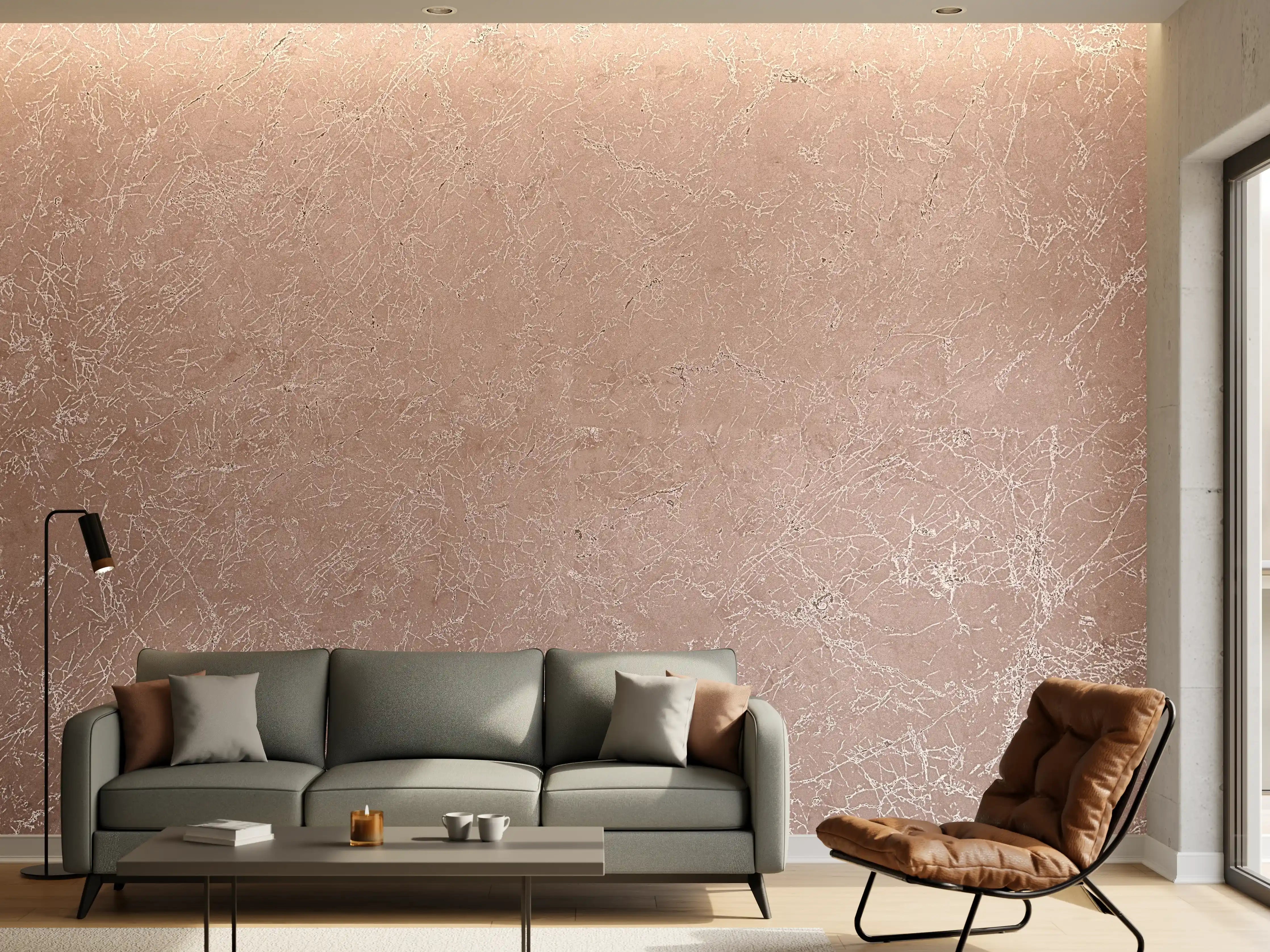 Wandverkleidung Wohnzimmer - Elegante rosa Marmorfliesen für dein Zuhause