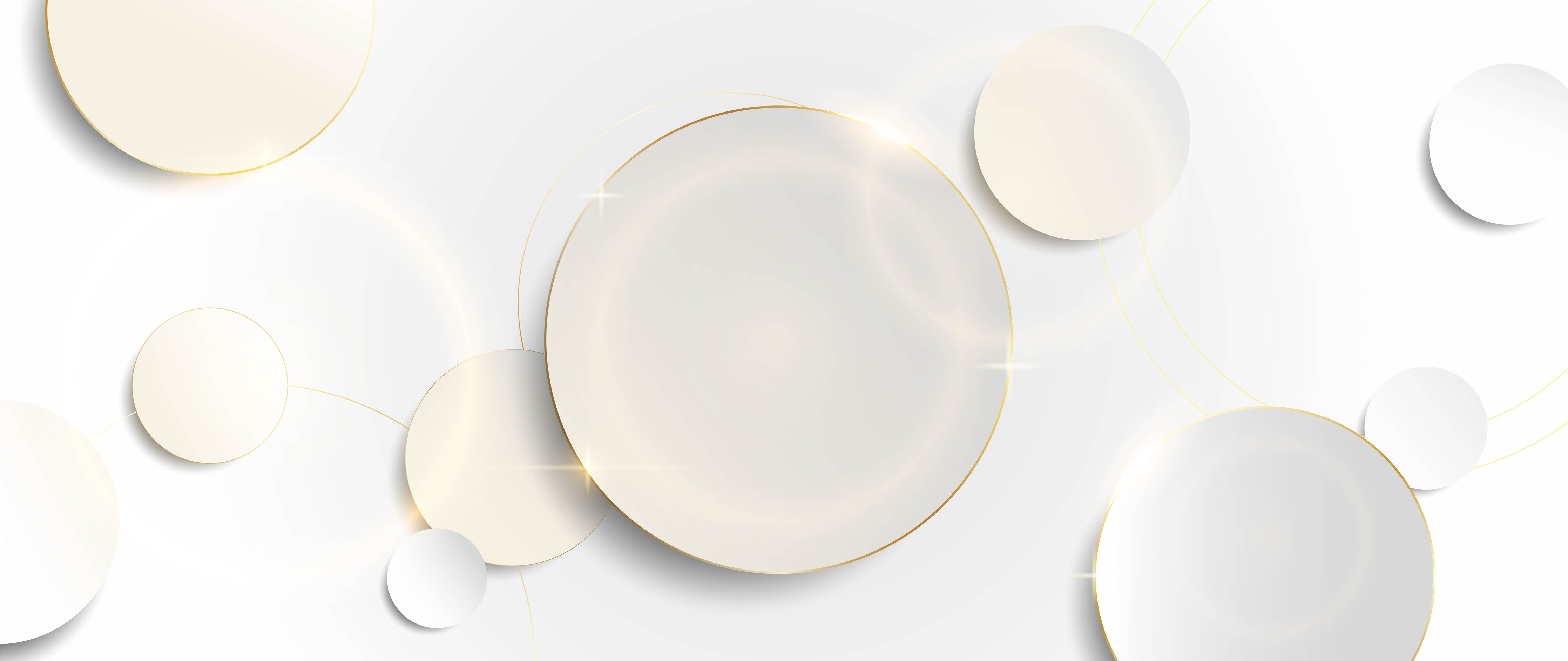 Wandverkleidung Wohnzimmer-Eleganter Weiß-Gold Hintergrund