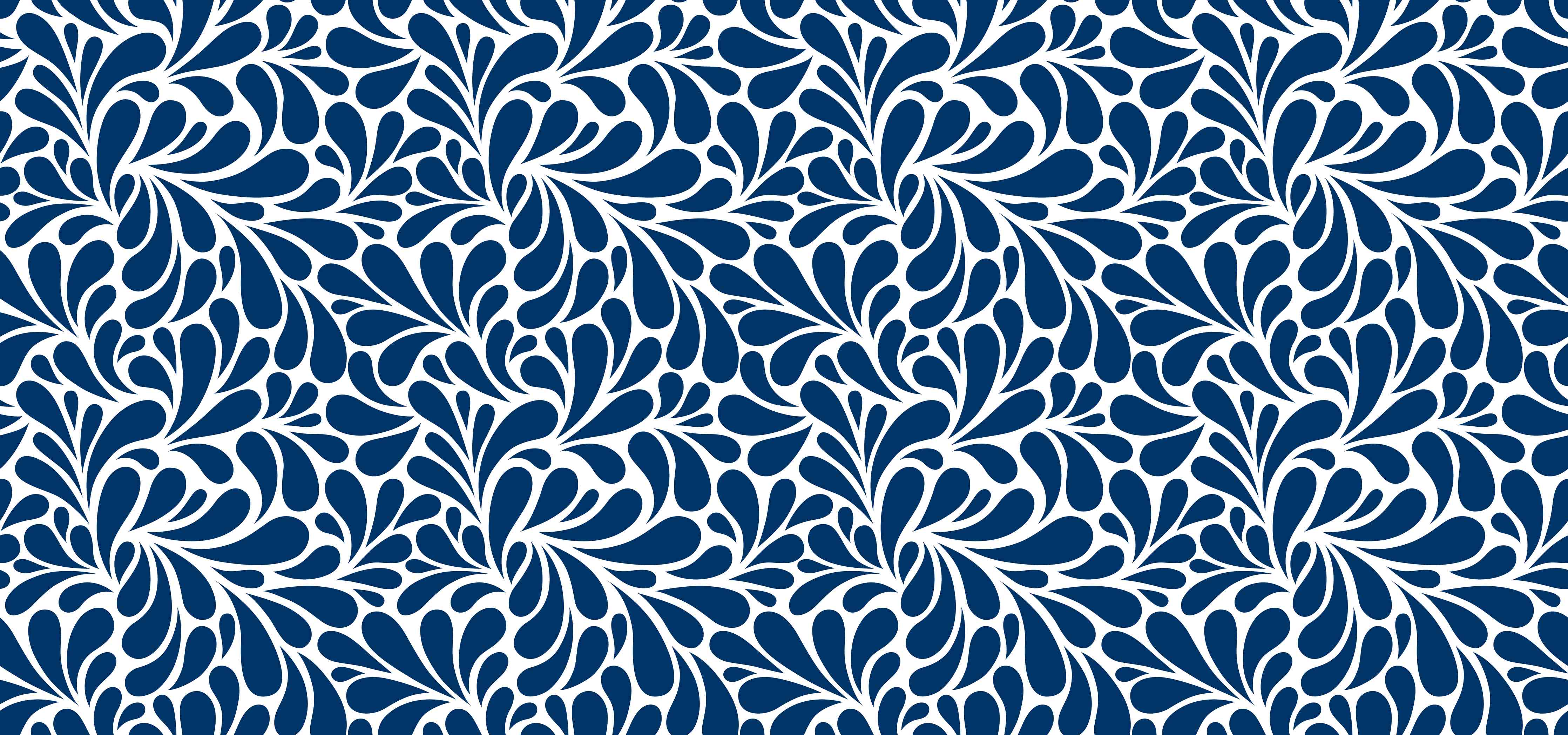 Wandverkleidung Wohnzimmer-Elegantes Bluemuster