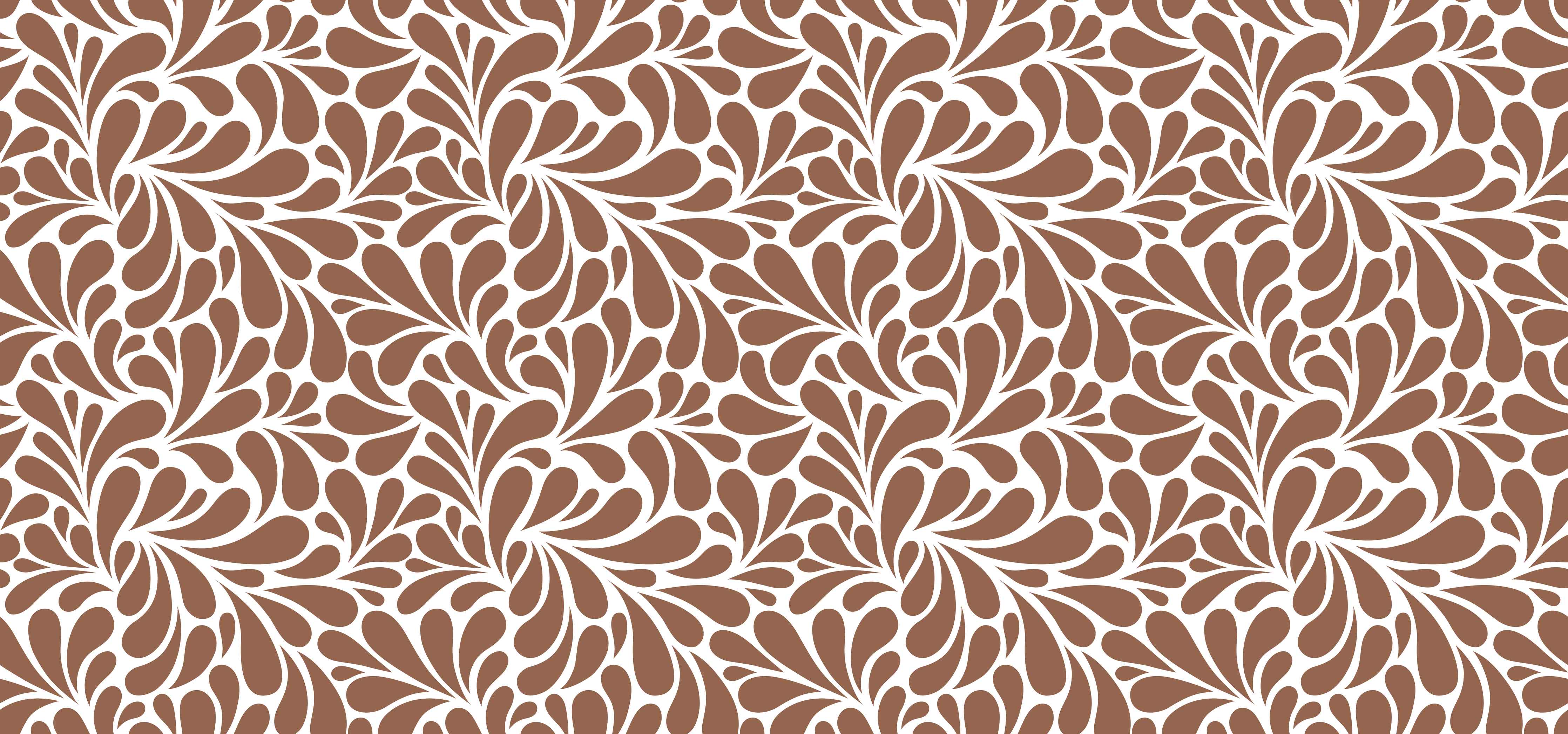 Wandverkleidung Wohnzimmer-Elegantes Blumendesign in Braun und Beige