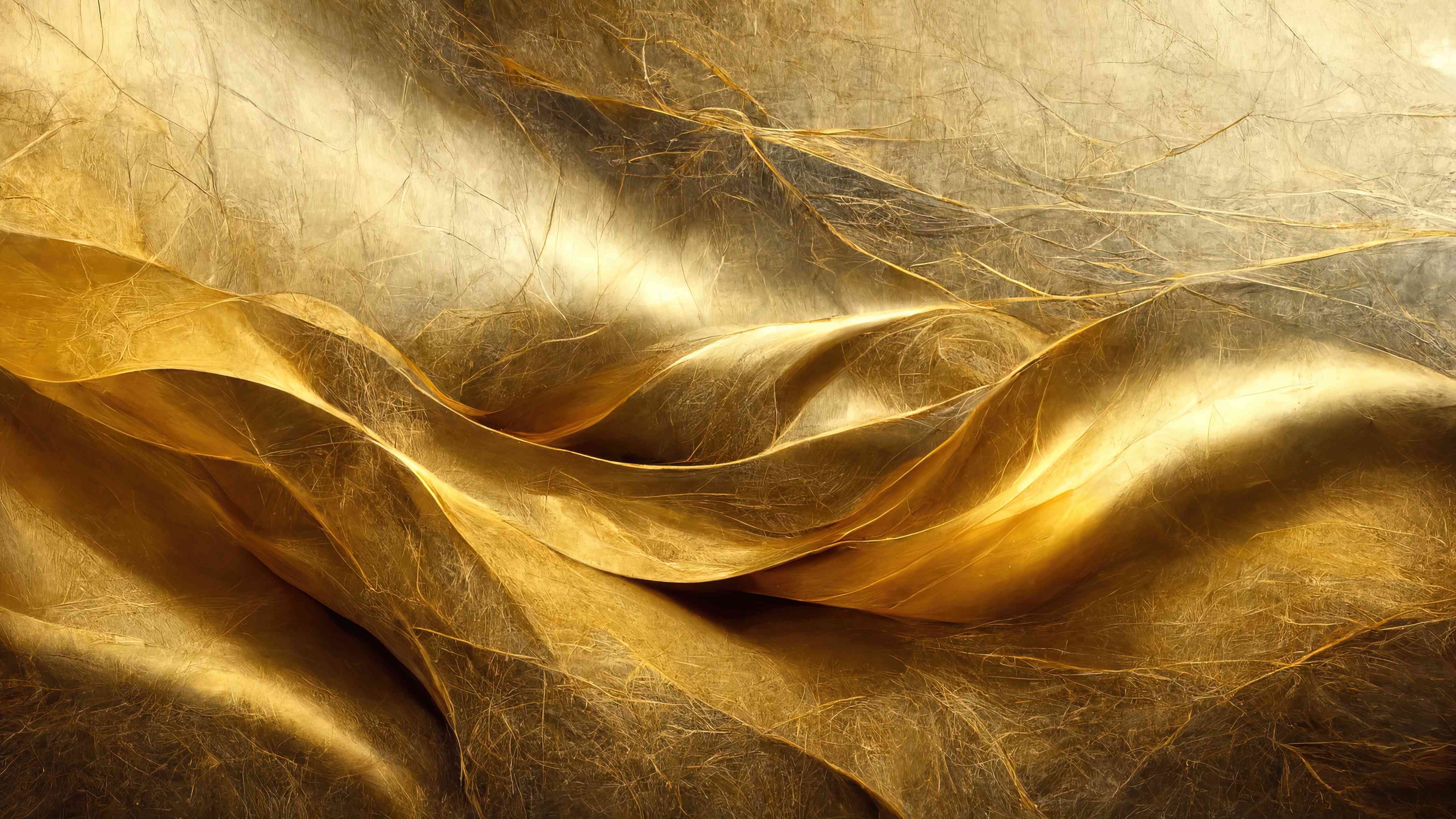 Wandverkleidung Wohnzimmer-Elegantes Goldenes Stoffmuster