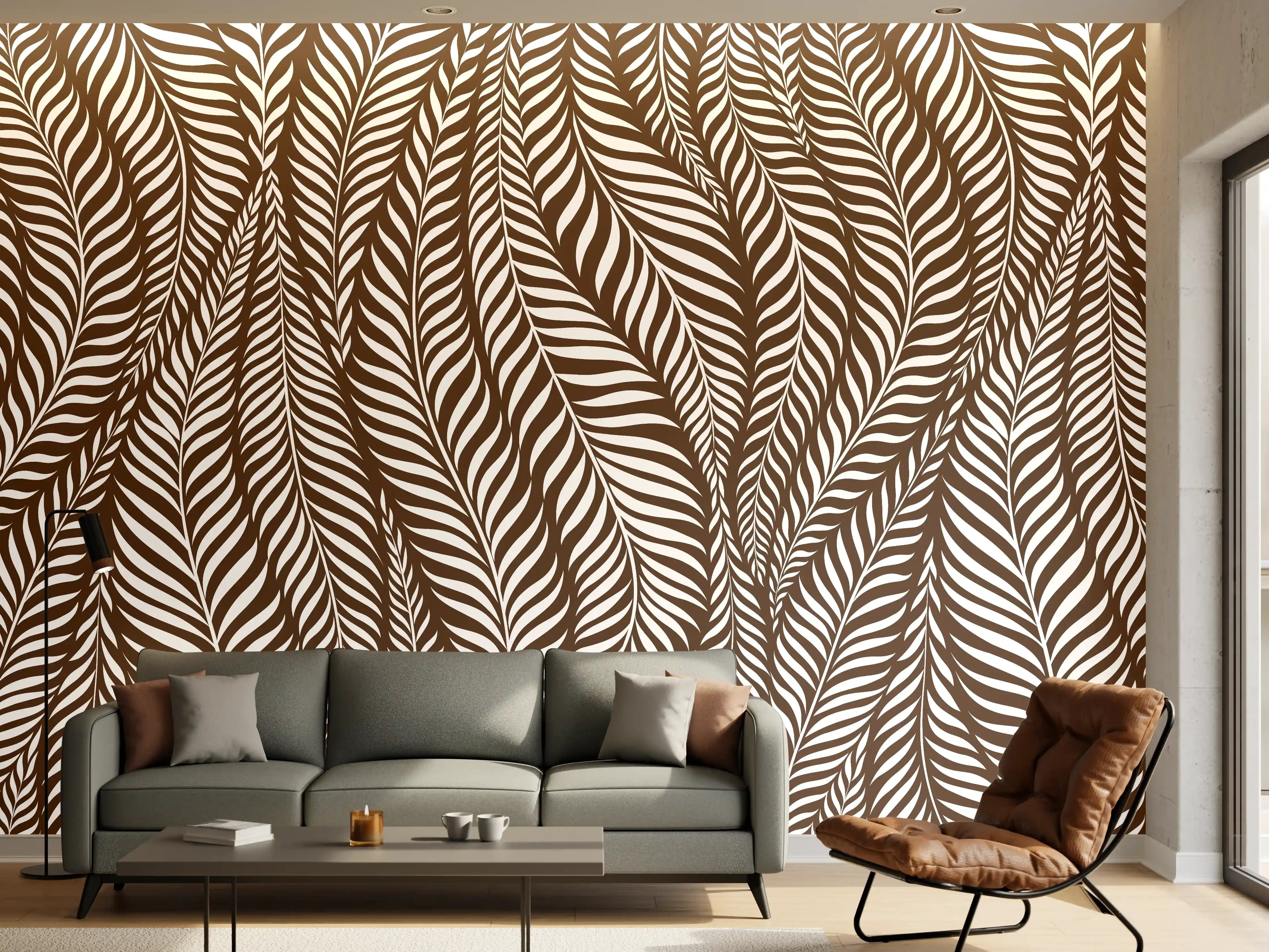 Wandverkleidung Wohnzimmer - Elegantes Muster aus feinen Linien