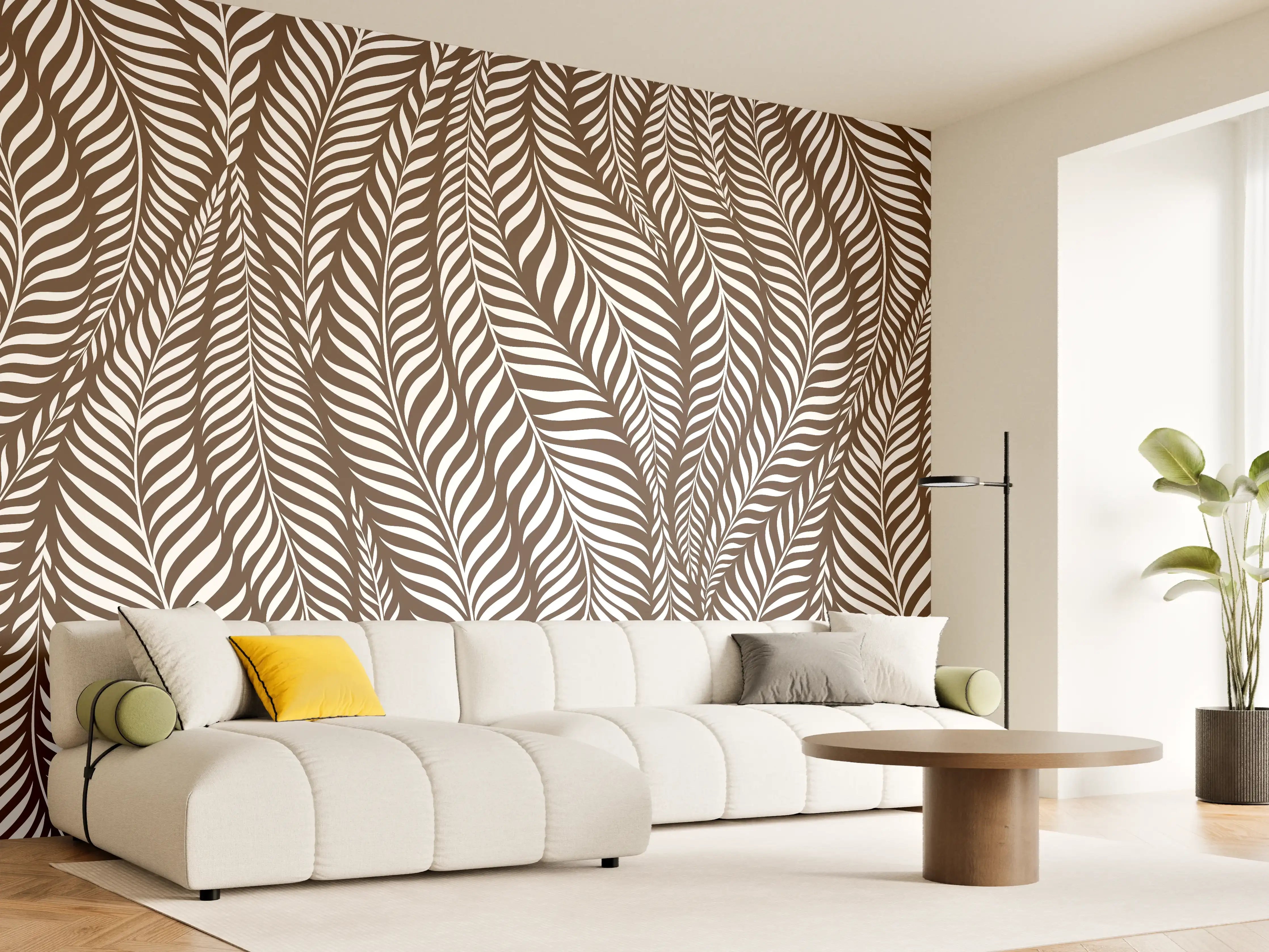 Wandverkleidung Wohnzimmer - Elegantes Muster aus feinen Linien