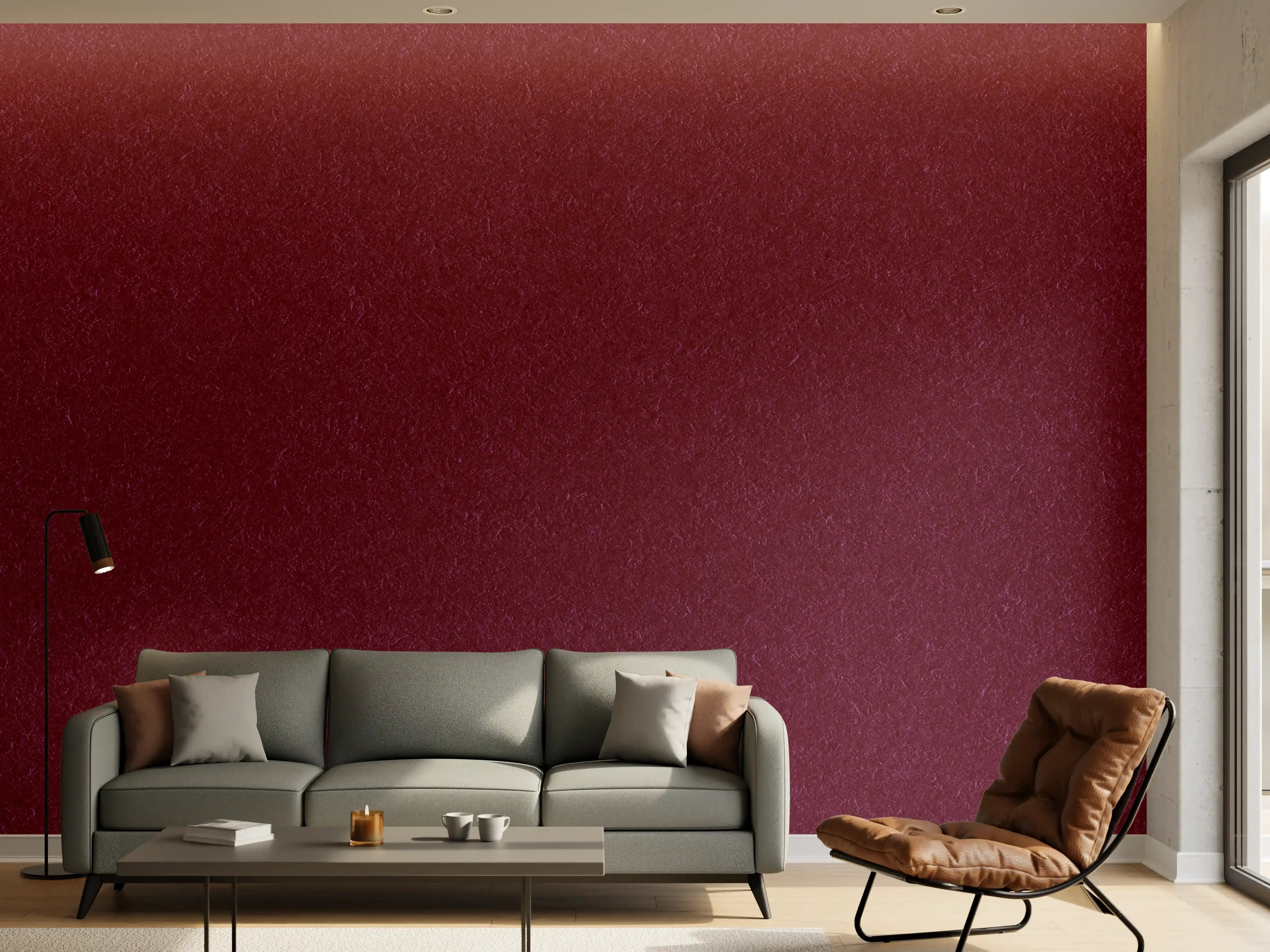 Wandverkleidung Wohnzimmer - Elegantes Weinrot – Stilvolle Farbnuance für Zuhause