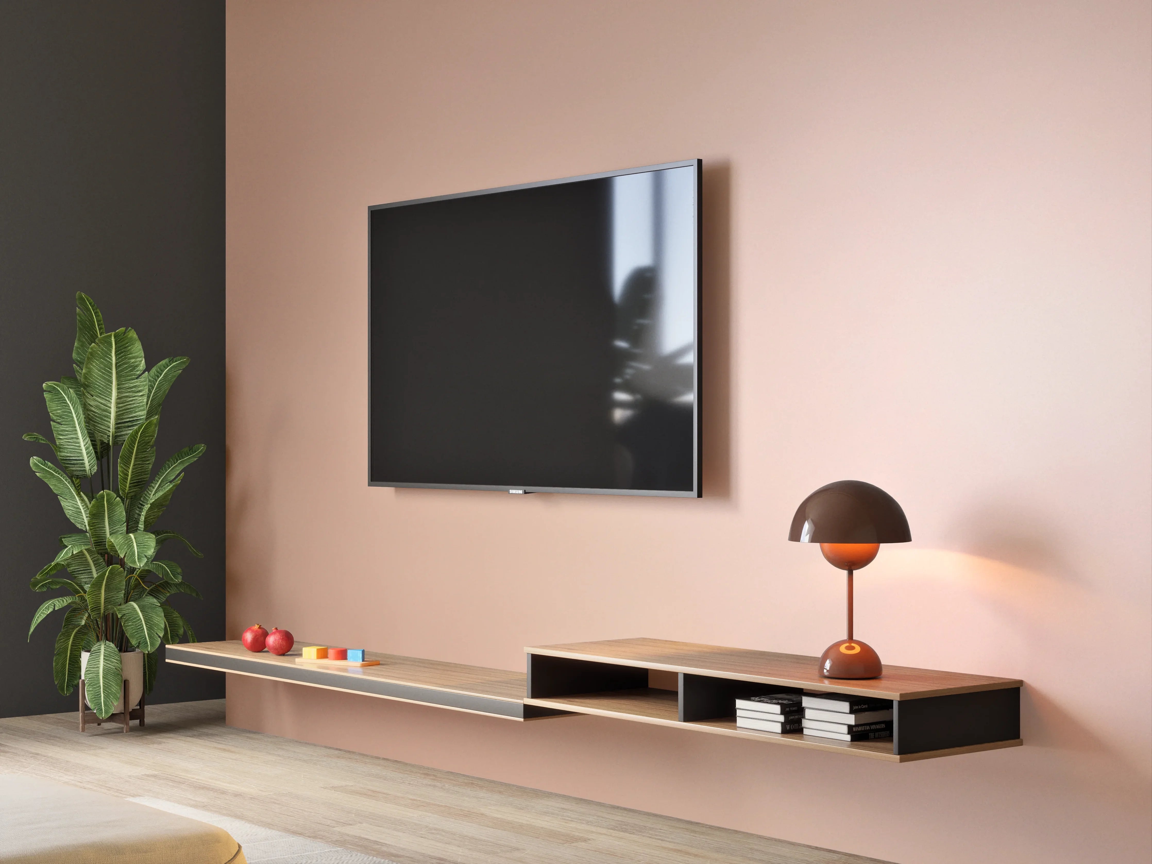 Wandverkleidung Wohnzimmer - Entspannter Raum mit warmen Tönen