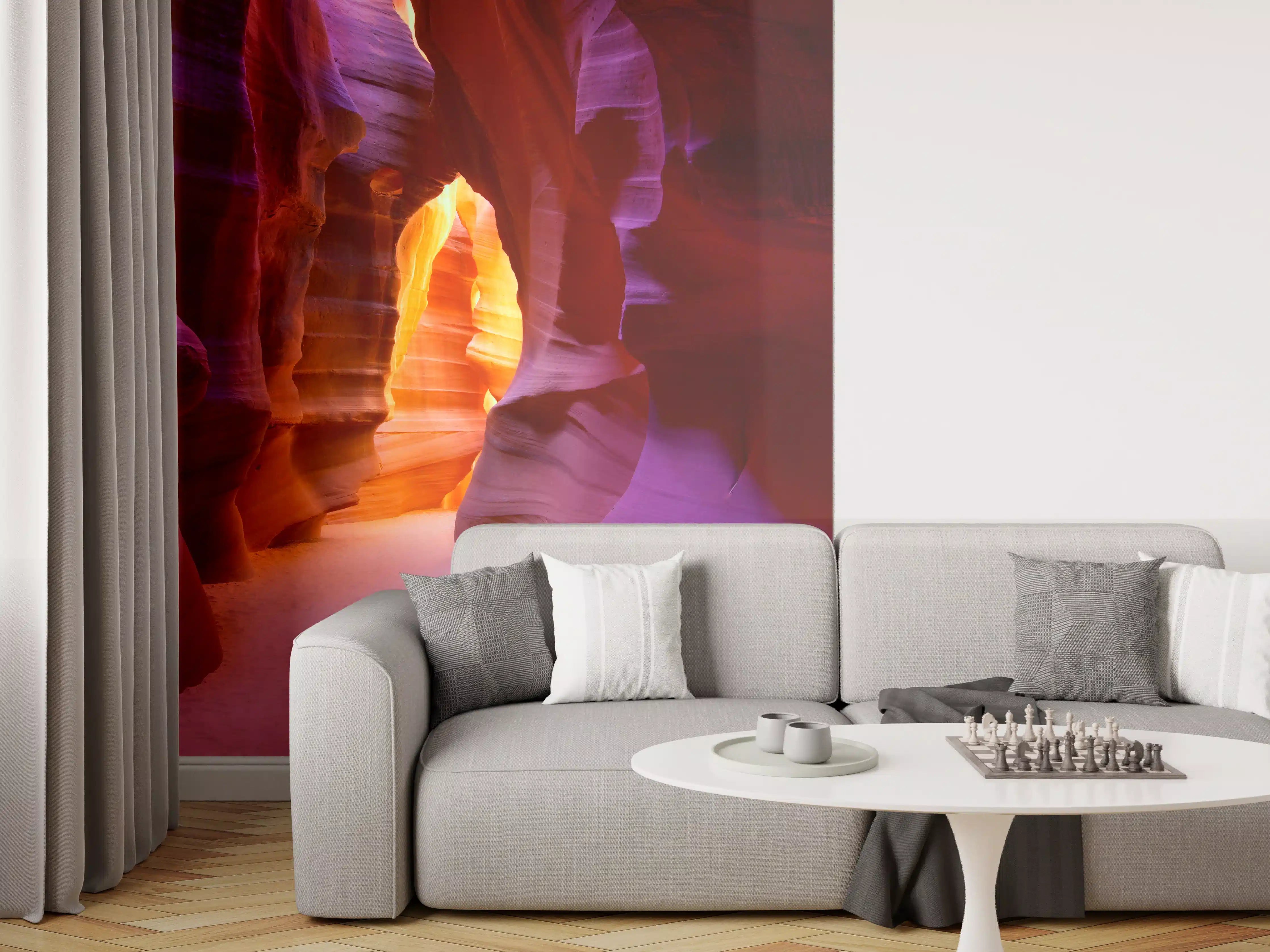 Wandverkleidung Wohnzimmer - Farbenfrohe Slot Canyon Landschaft