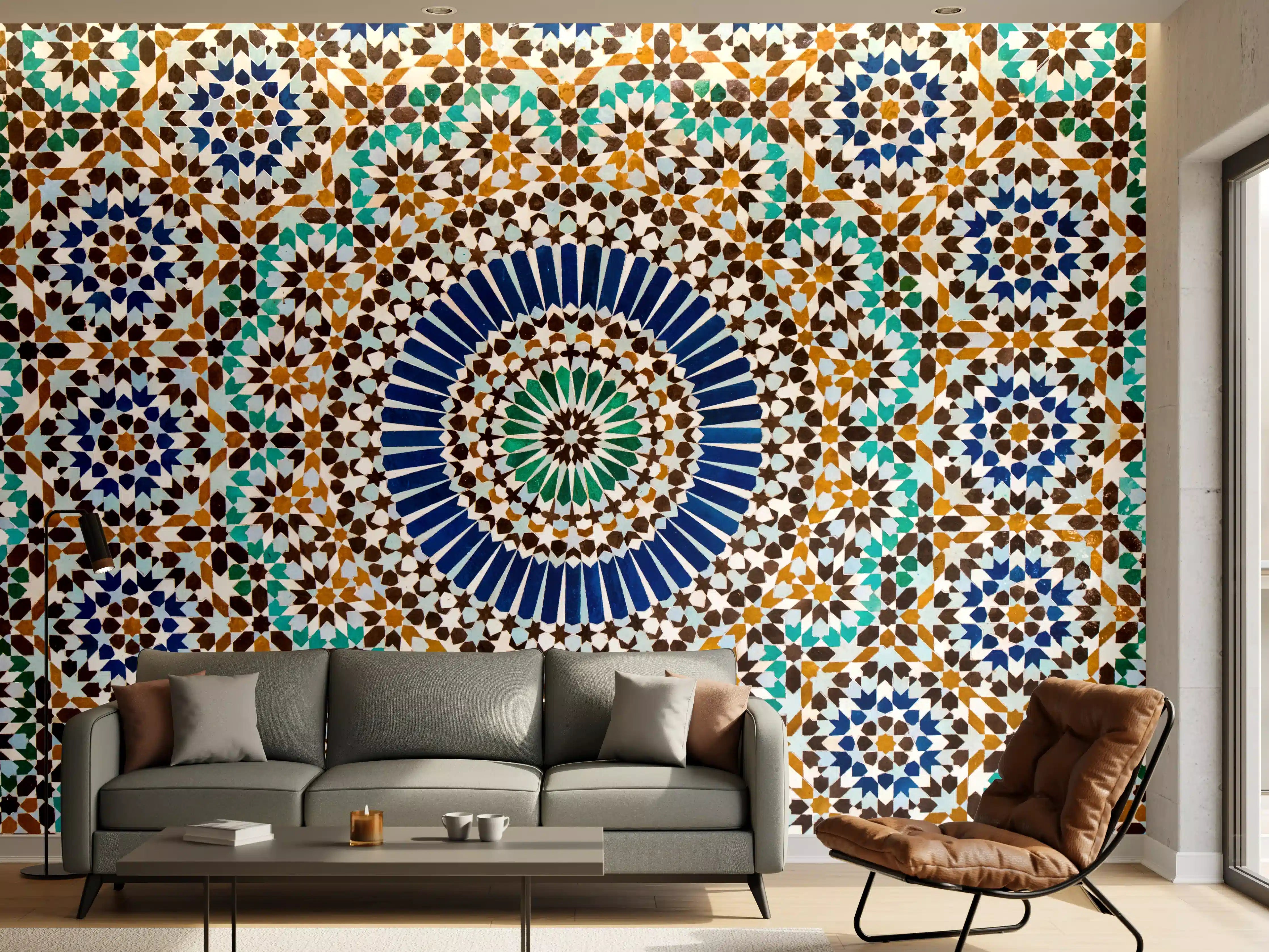 Wandverkleidung Wohnzimmer - Faszinierendes Mosaikdesign