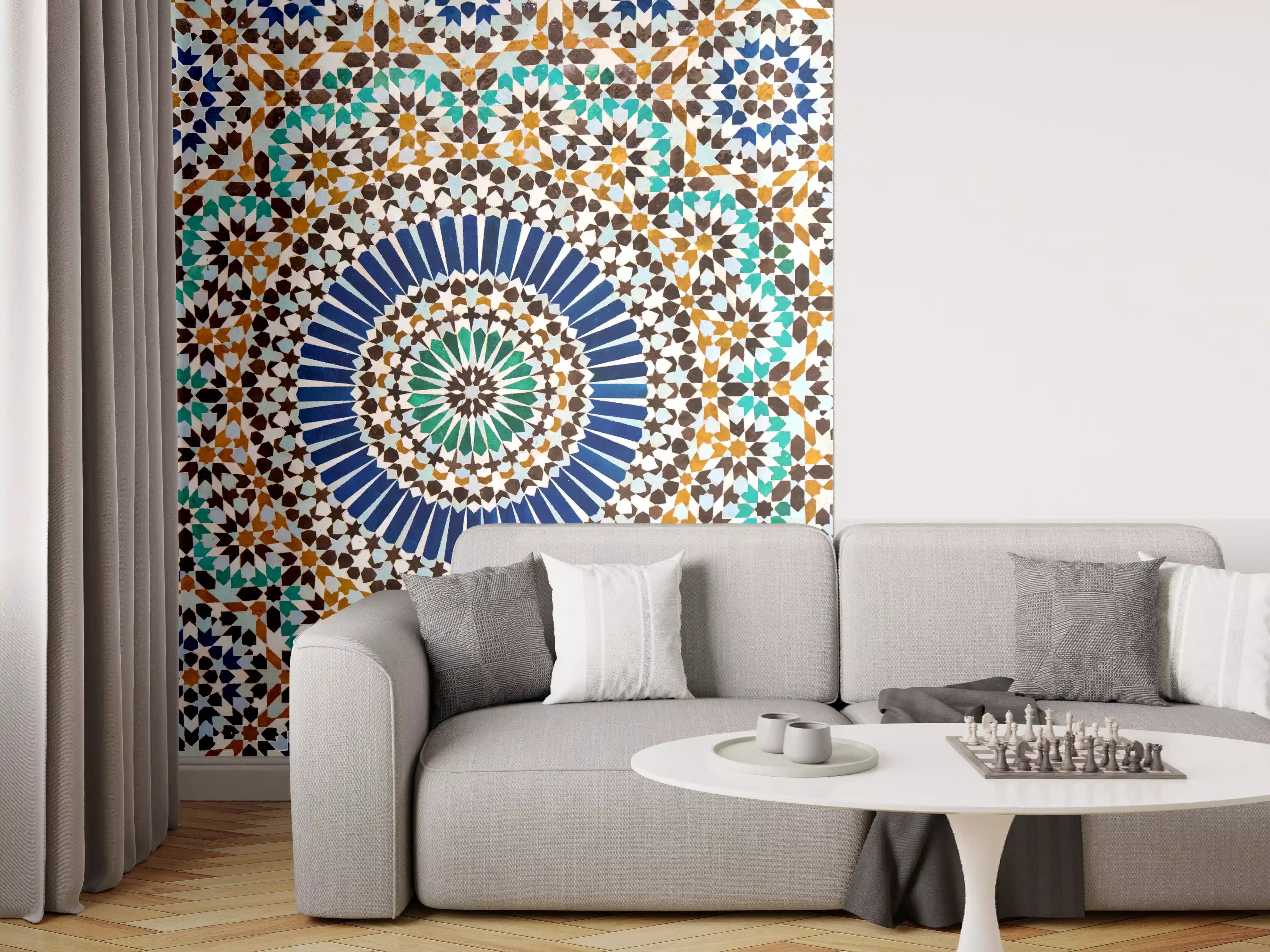 Wandverkleidung Wohnzimmer - Faszinierendes Mosaikdesign