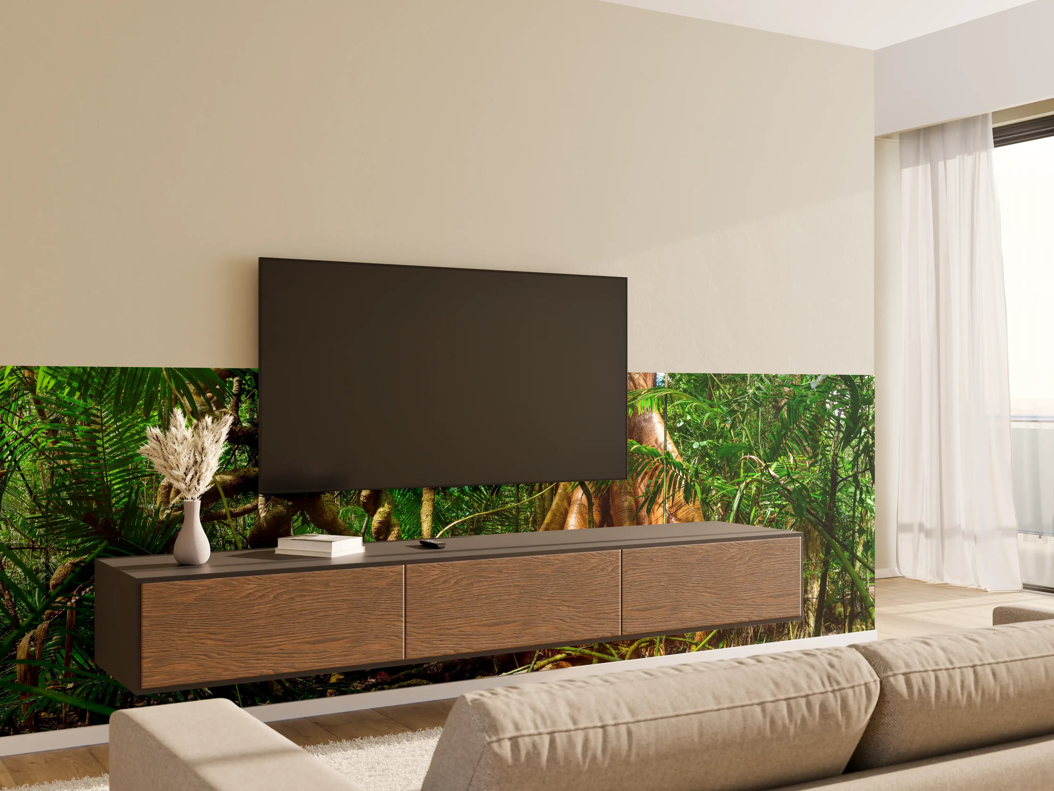Wandverkleidung Wohnzimmer - Feigenbaum