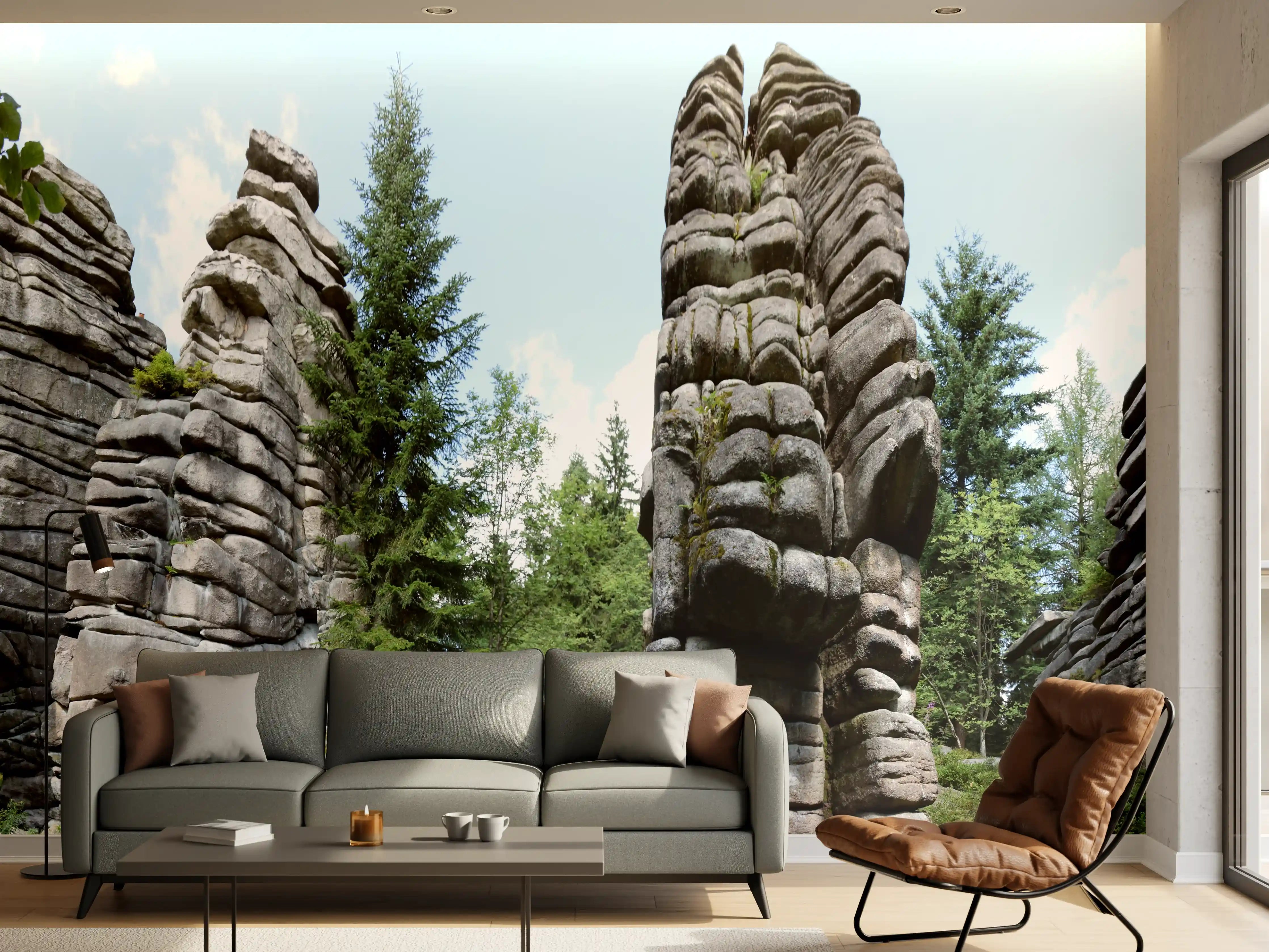 Wandverkleidung Wohnzimmer - Fichtelgebirge - Drei Brüder