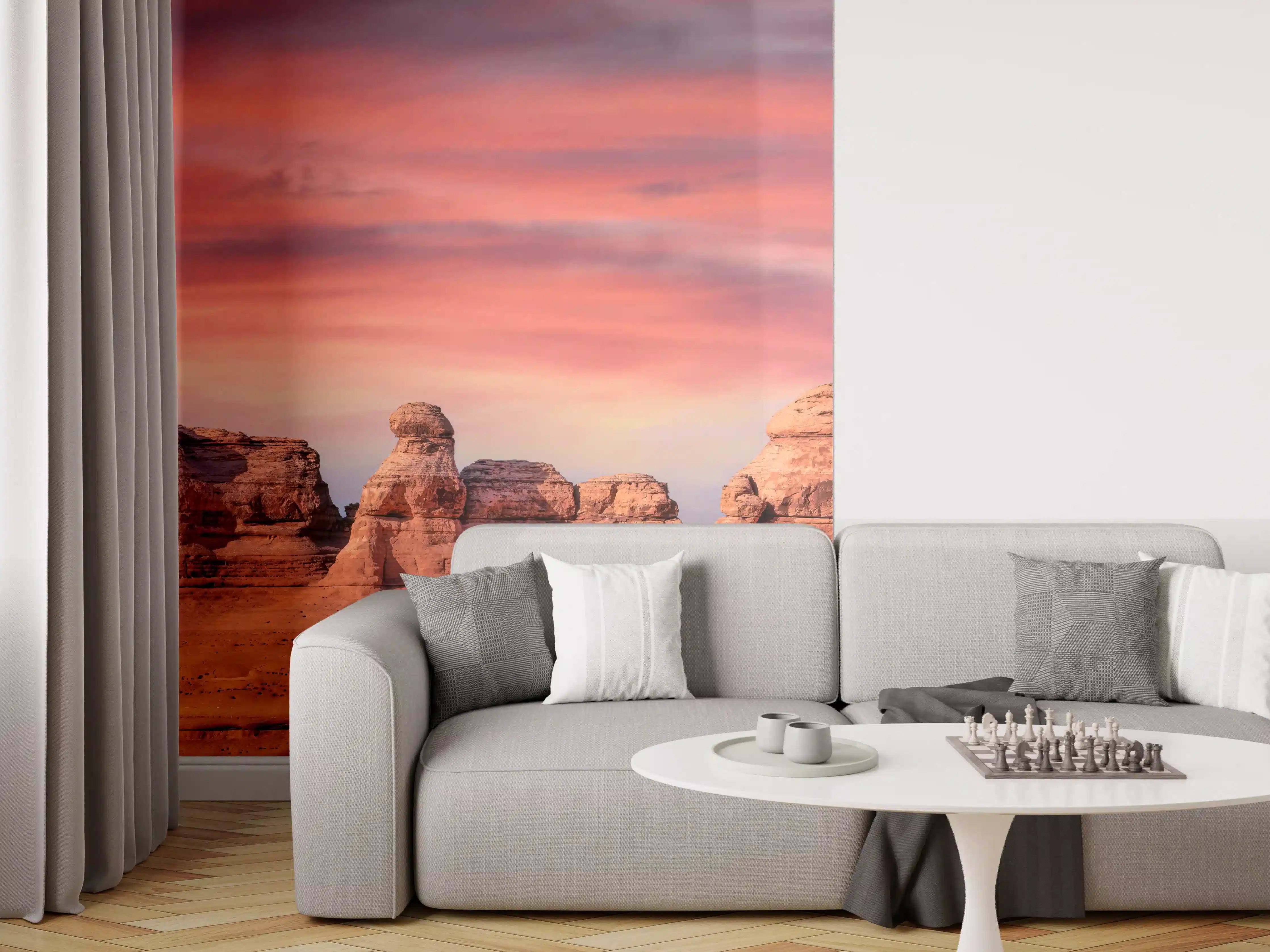 Wandverkleidung Wohnzimmer - Filigraner Bogen im Arches National Park