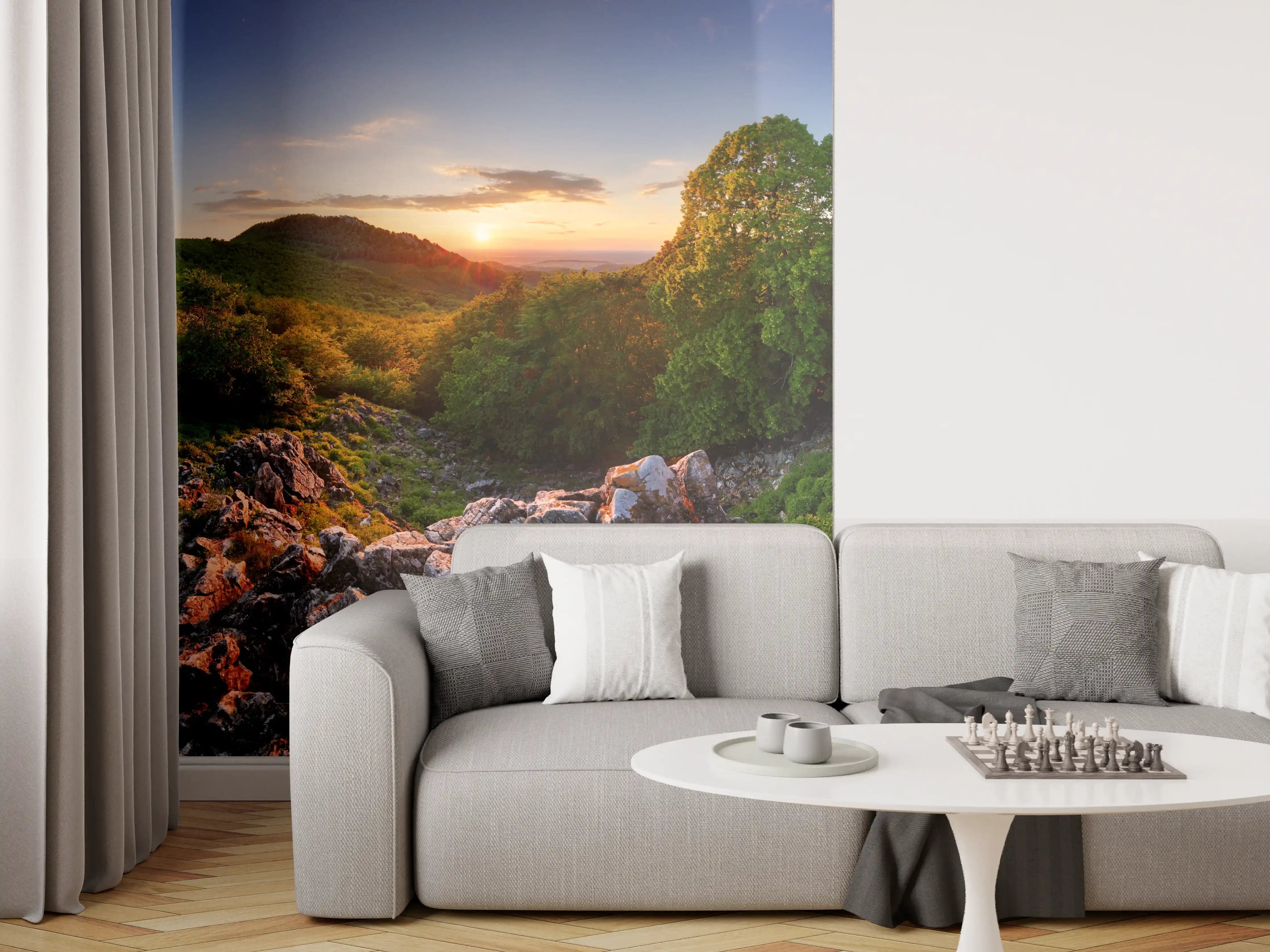 Wandverkleidung Wohnzimmer - Freie Waldnaturlandschaft in der Slowakei
