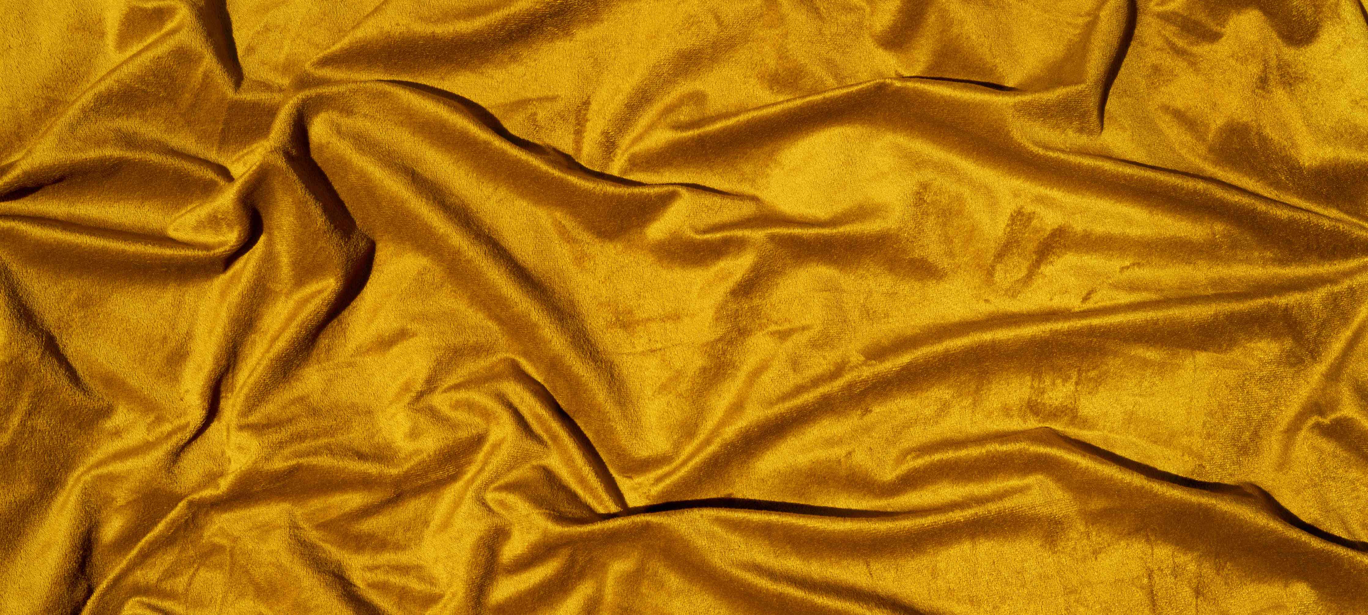 Wandverkleidung Wohnzimmer-Gelbe Satin Seide