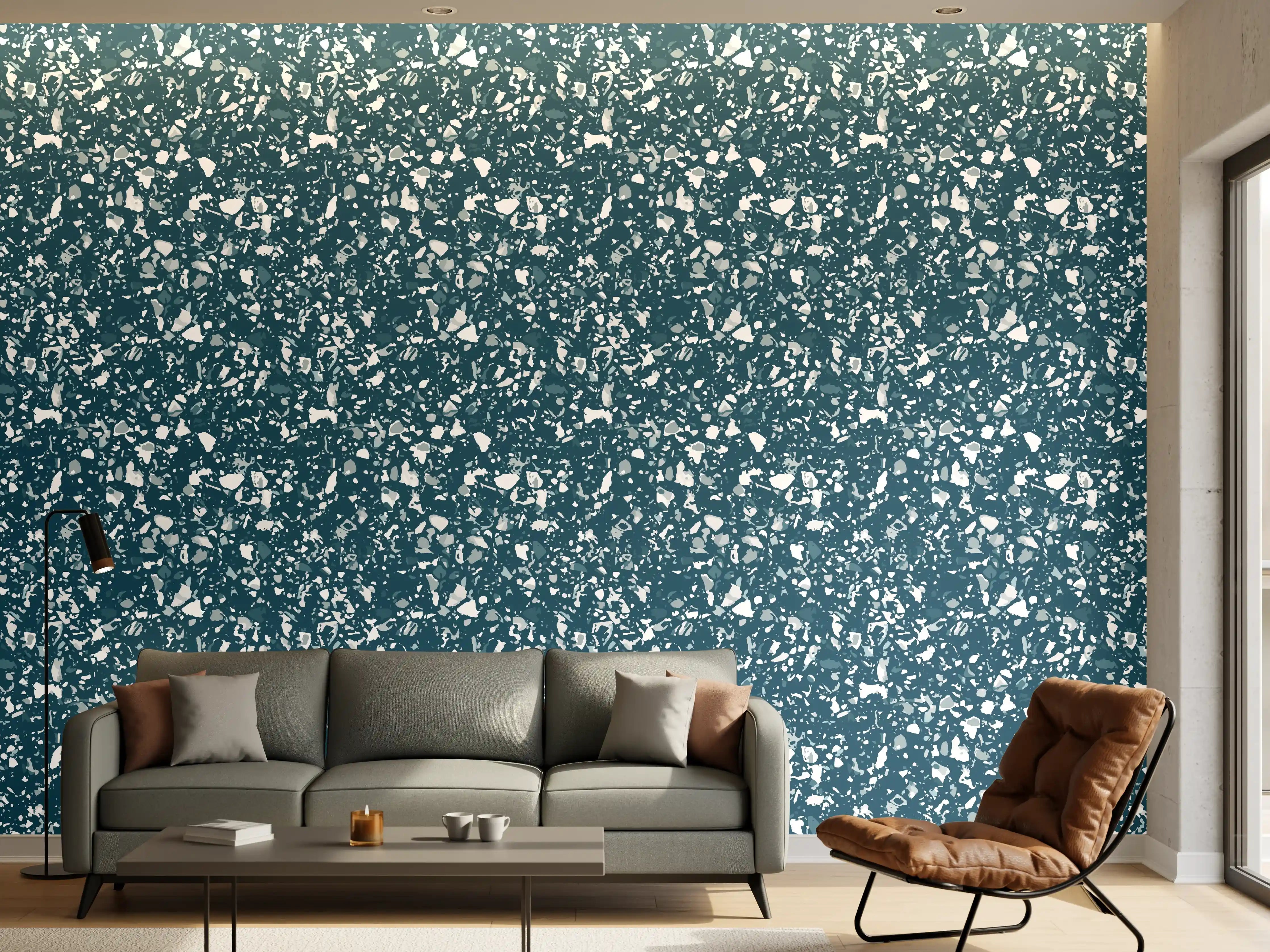 Wandverkleidung Wohnzimmer - Glitzernde, strukturierte Oberfläche