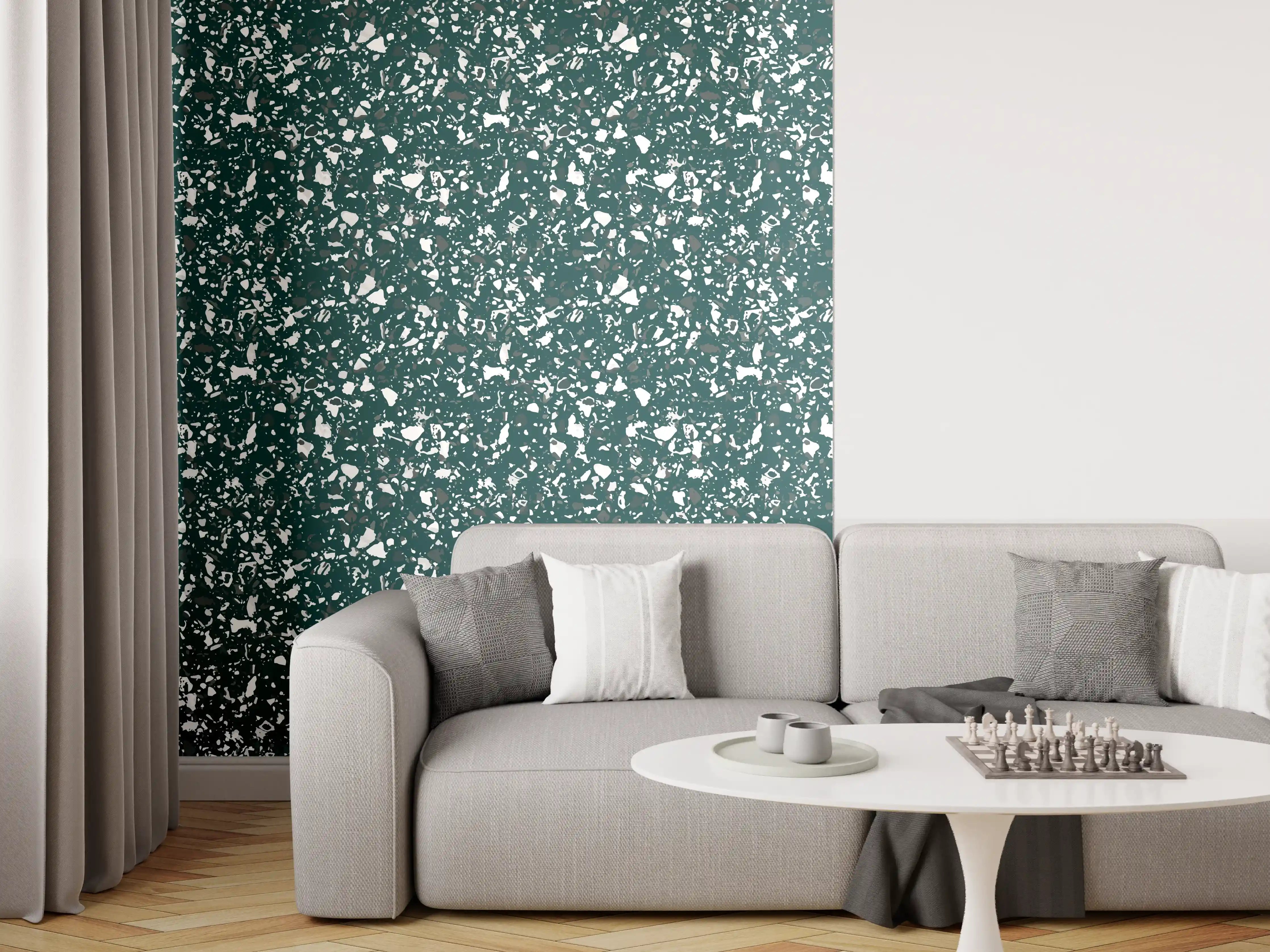 Wandverkleidung Wohnzimmer - Glitzernder Weihnachtszauber
