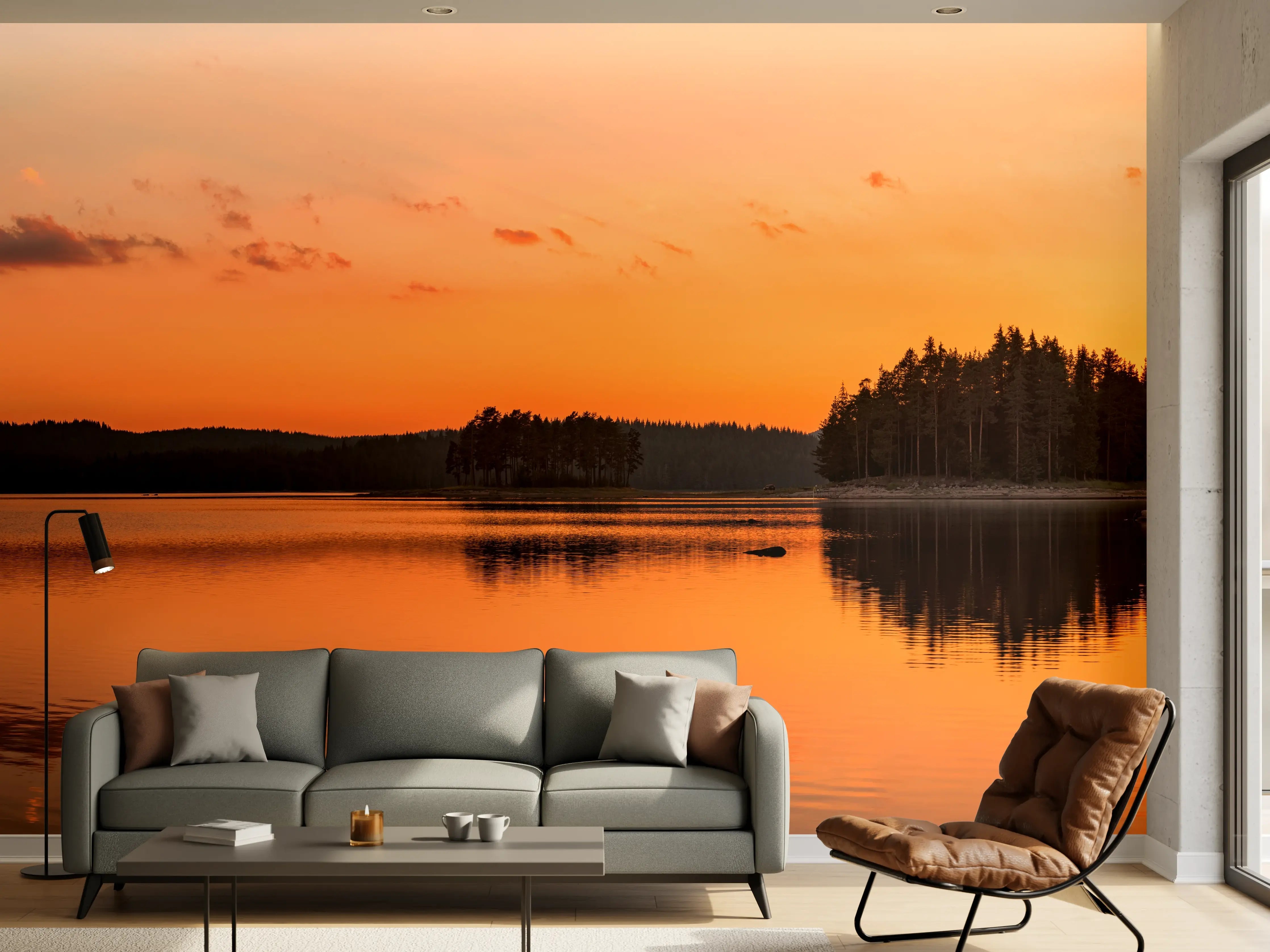 Wandverkleidung Wohnzimmer - Goldener See - Bulgarien