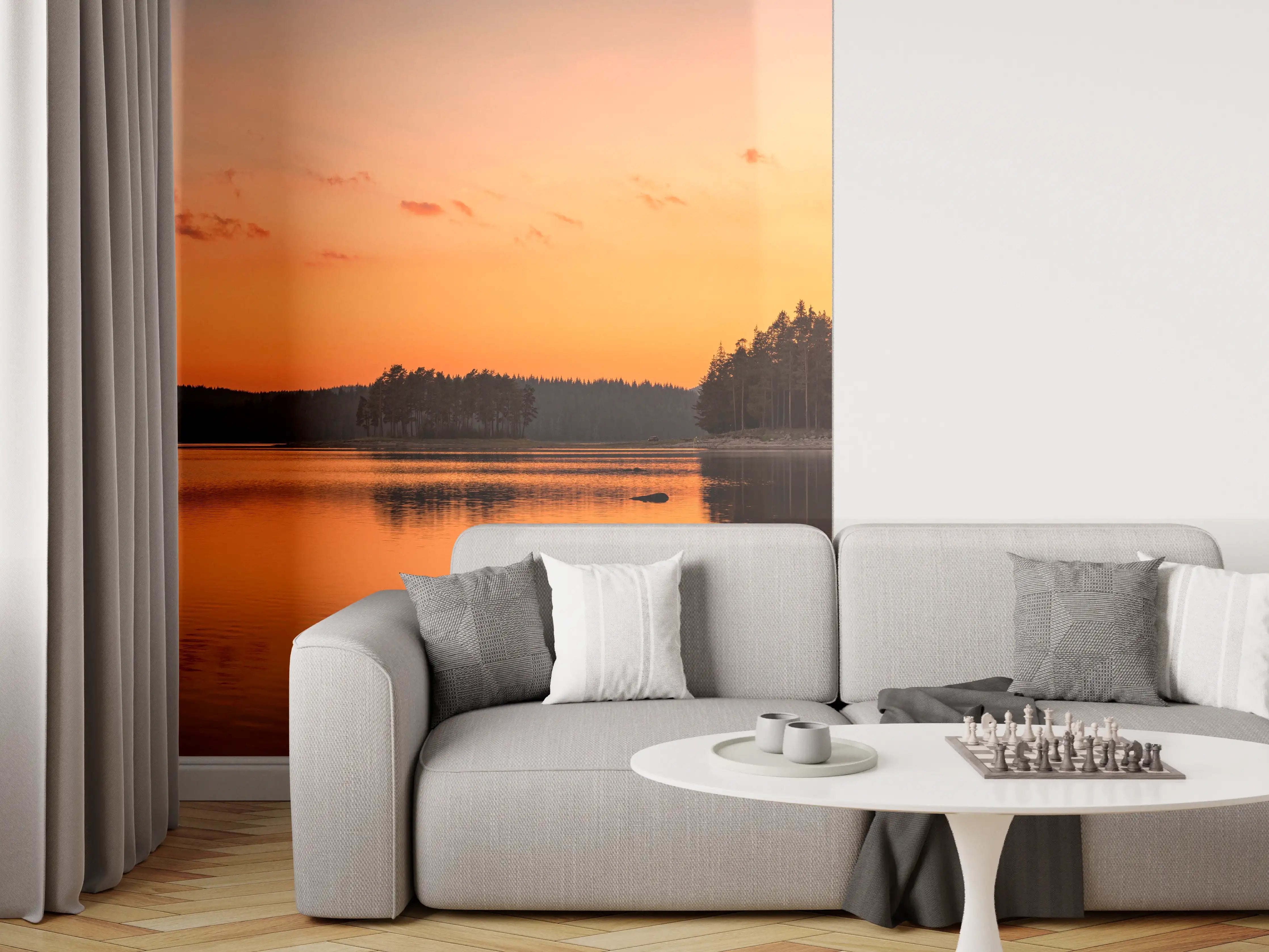 Wandverkleidung Wohnzimmer - Goldener See - Bulgarien