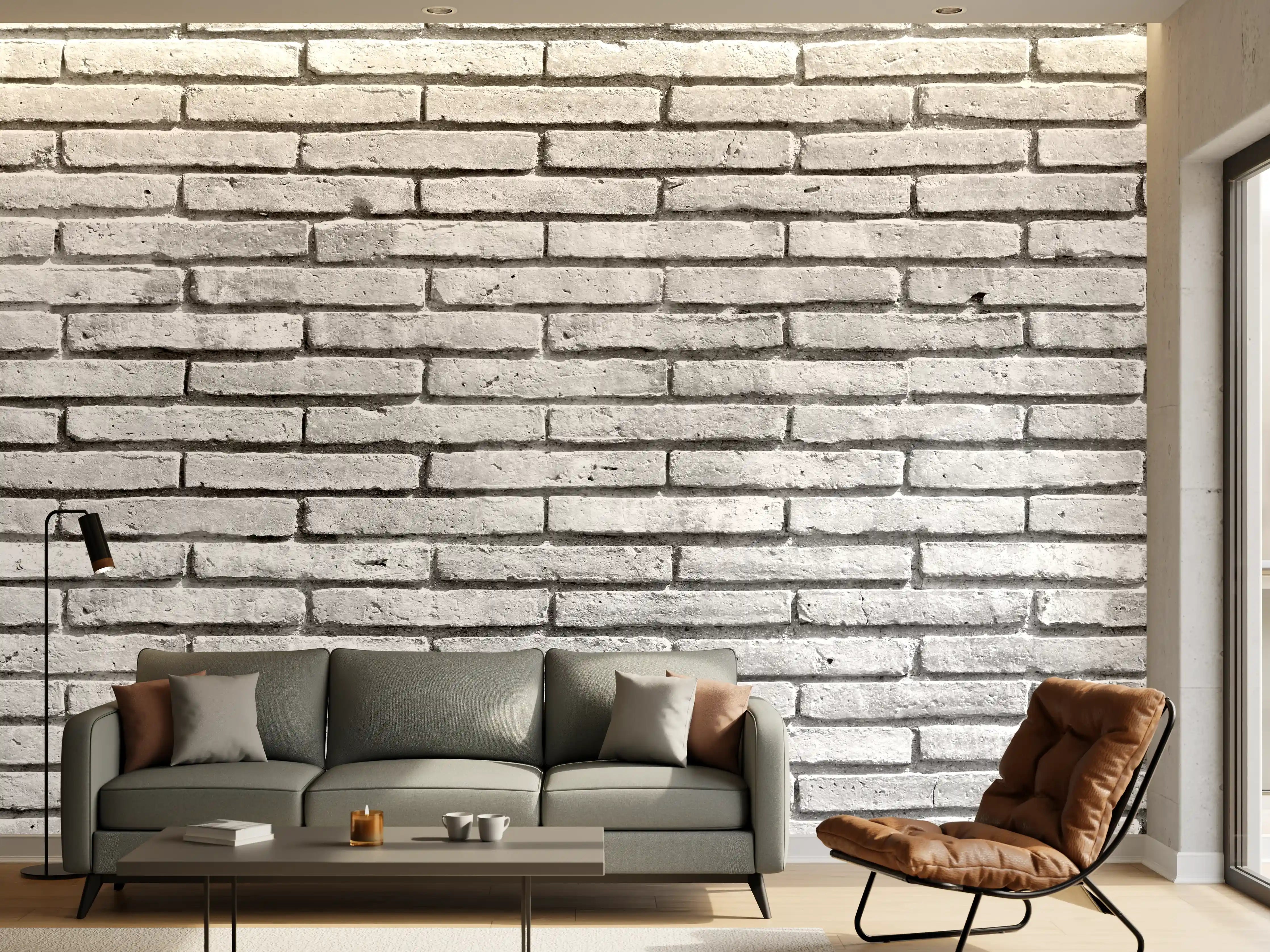 Wandverkleidung Wohnzimmer - Gräuliche Grunge Steinmauer