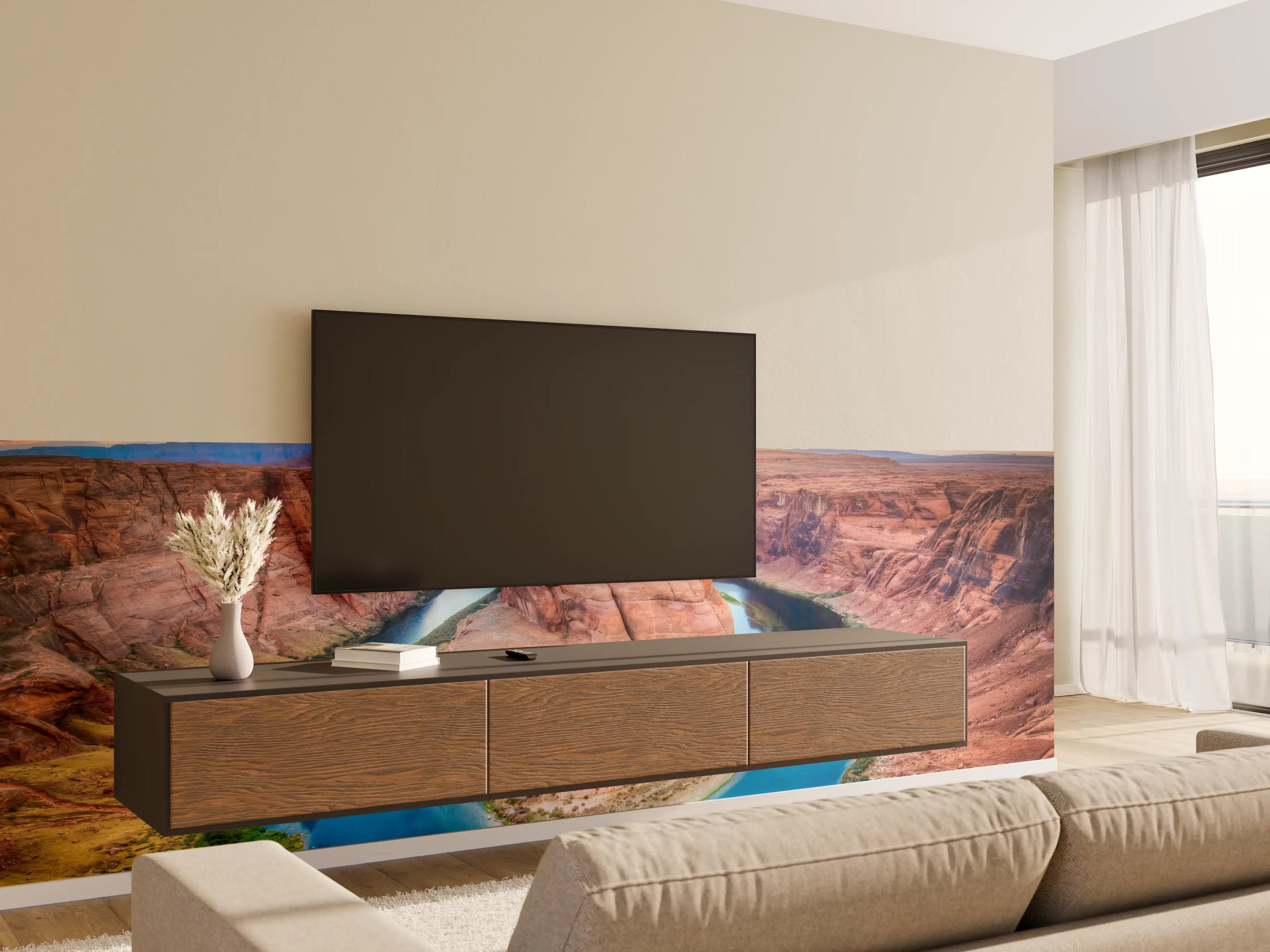 Wandverkleidung Wohnzimmer - Grandiose Aussicht auf den Horseshoe Bend