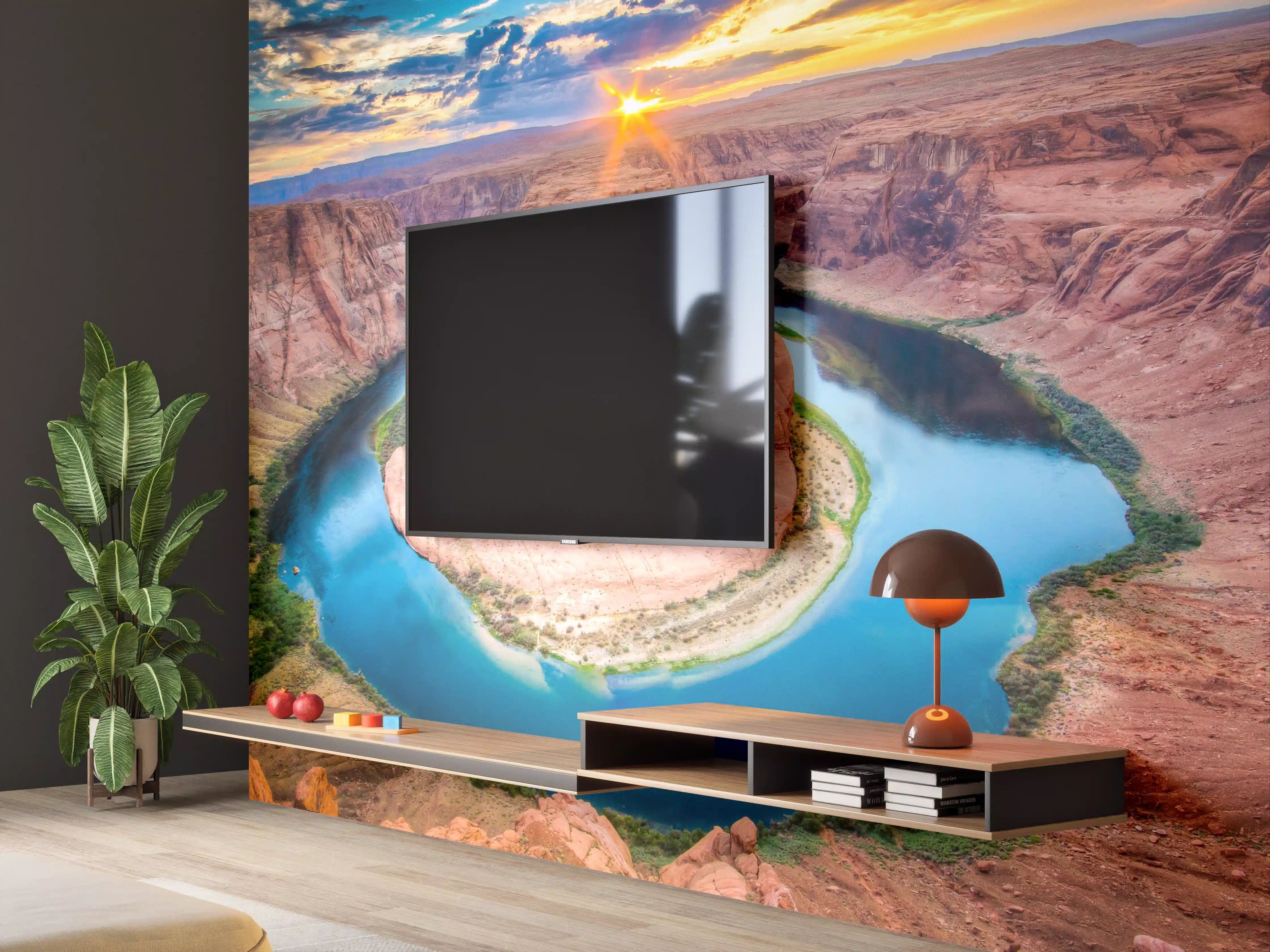 Wandverkleidung Wohnzimmer - Grandiose Aussicht auf den Horseshoe Bend