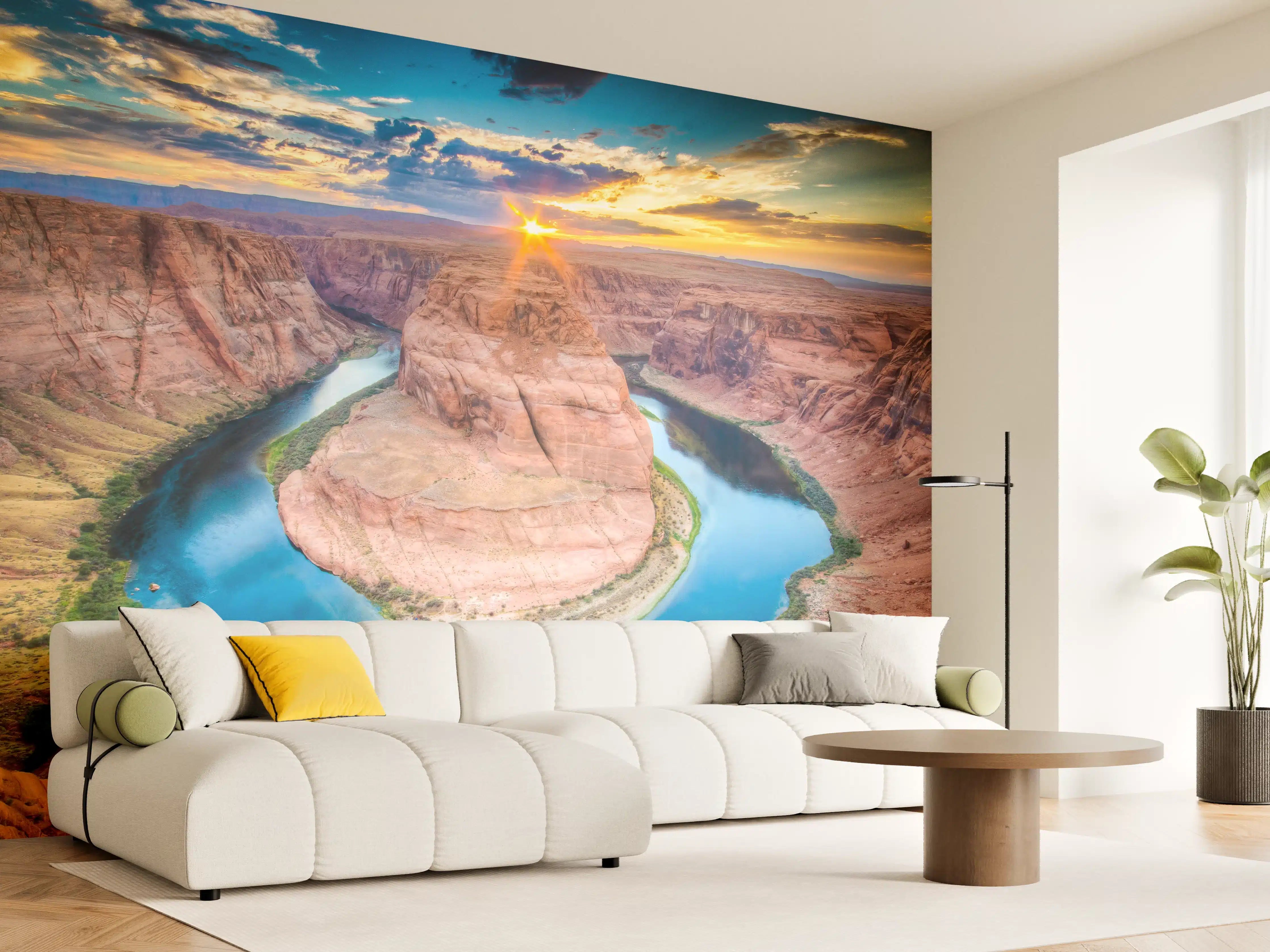 Wandverkleidung Wohnzimmer - Grandiose Aussicht auf den Horseshoe Bend