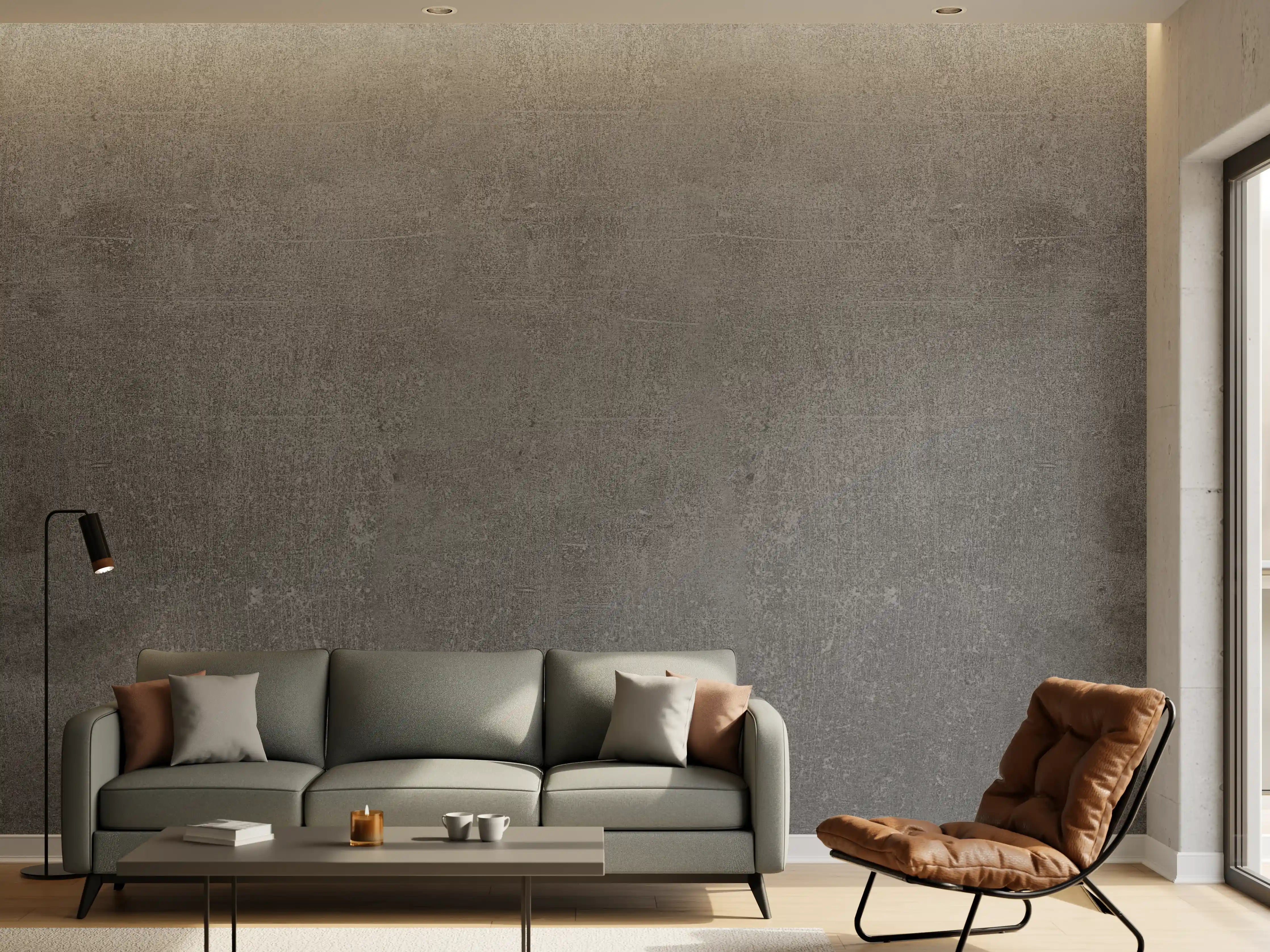Wandverkleidung Wohnzimmer - Graue Anthrazite Beton Textur