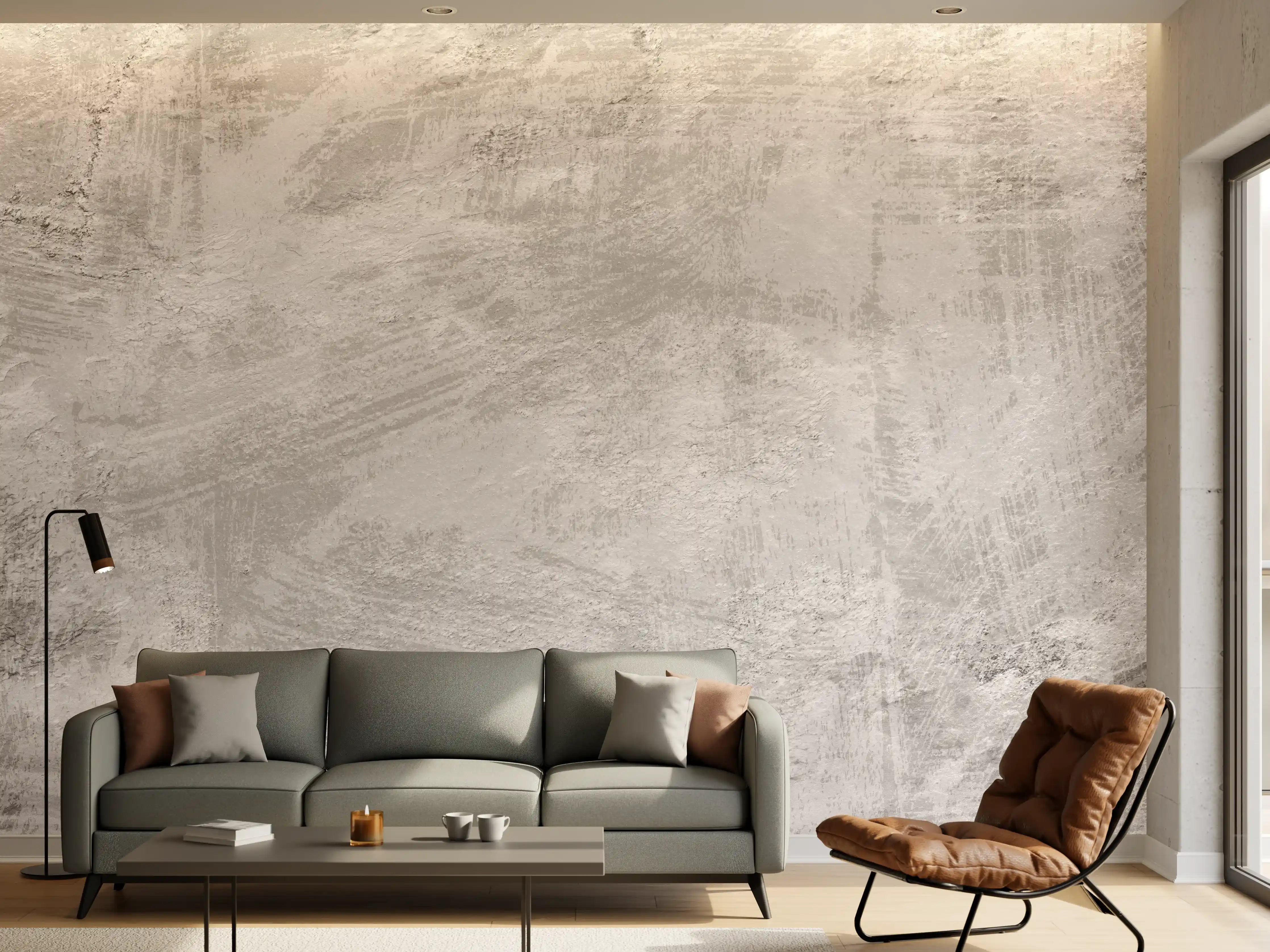 Wandverkleidung Wohnzimmer - Graue Beton Textur Struktur
