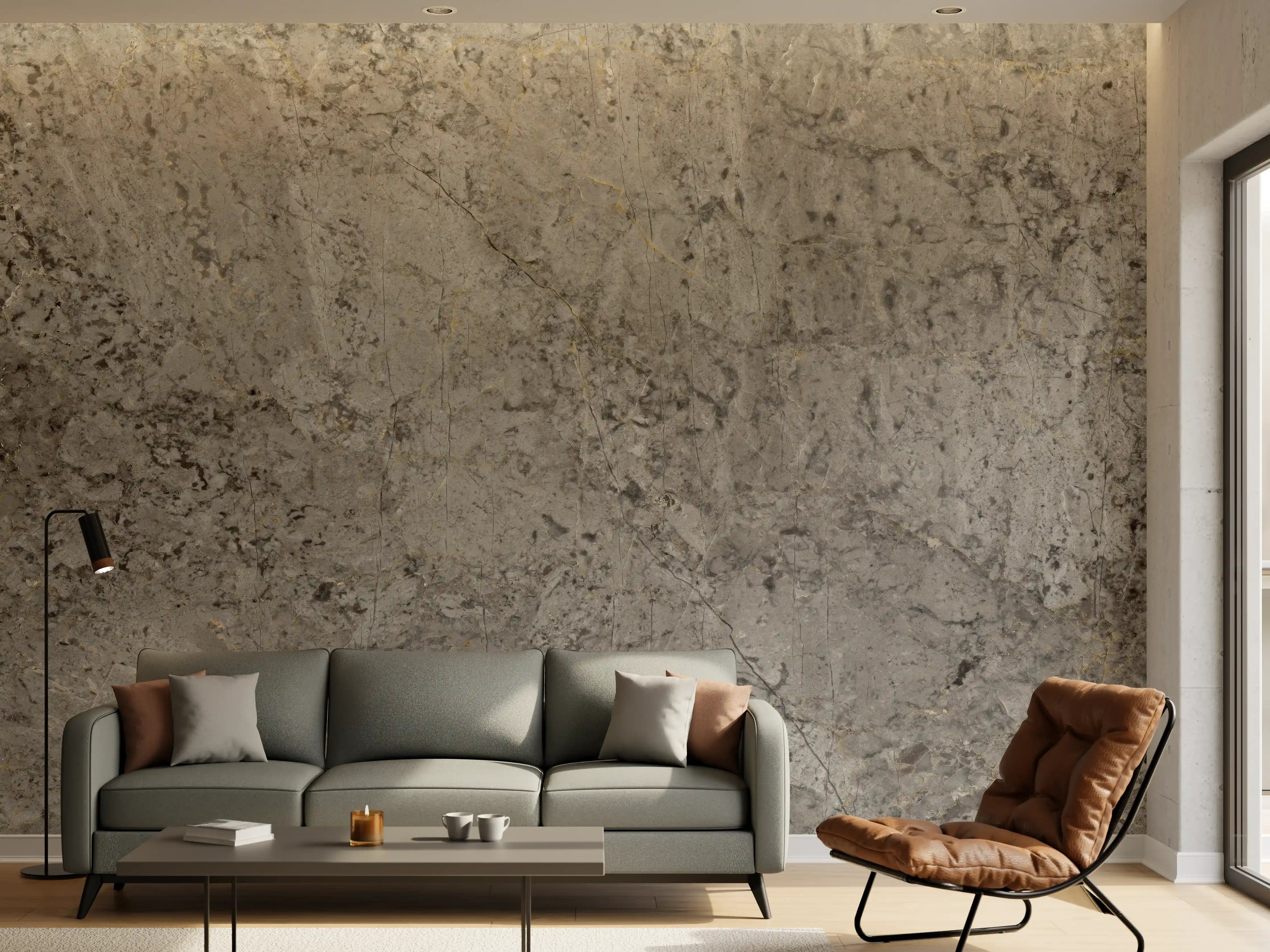 Wandverkleidung Wohnzimmer - Graue Granit Textur