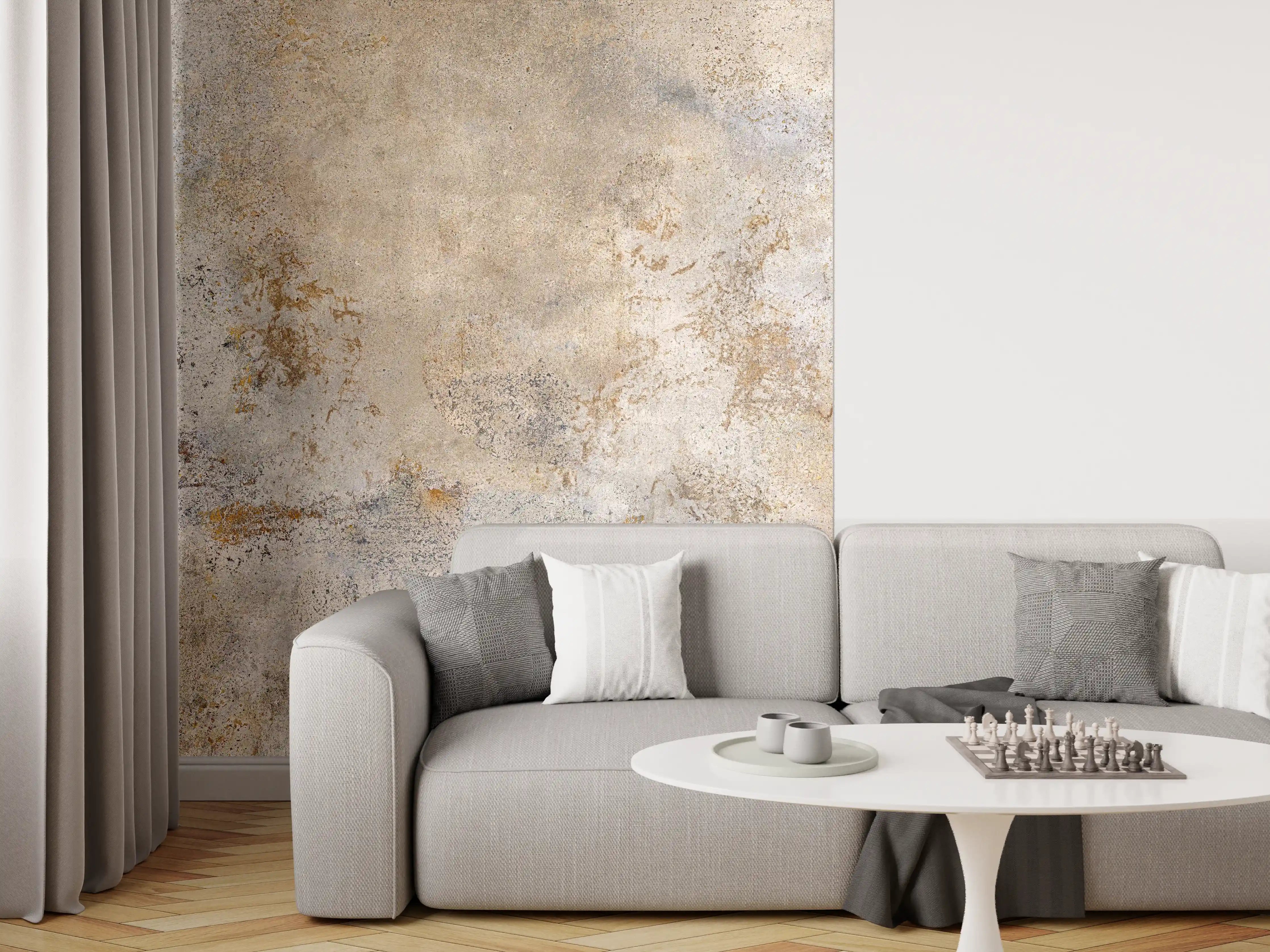 Wandverkleidung Wohnzimmer - Grauer Zement Hintergrund