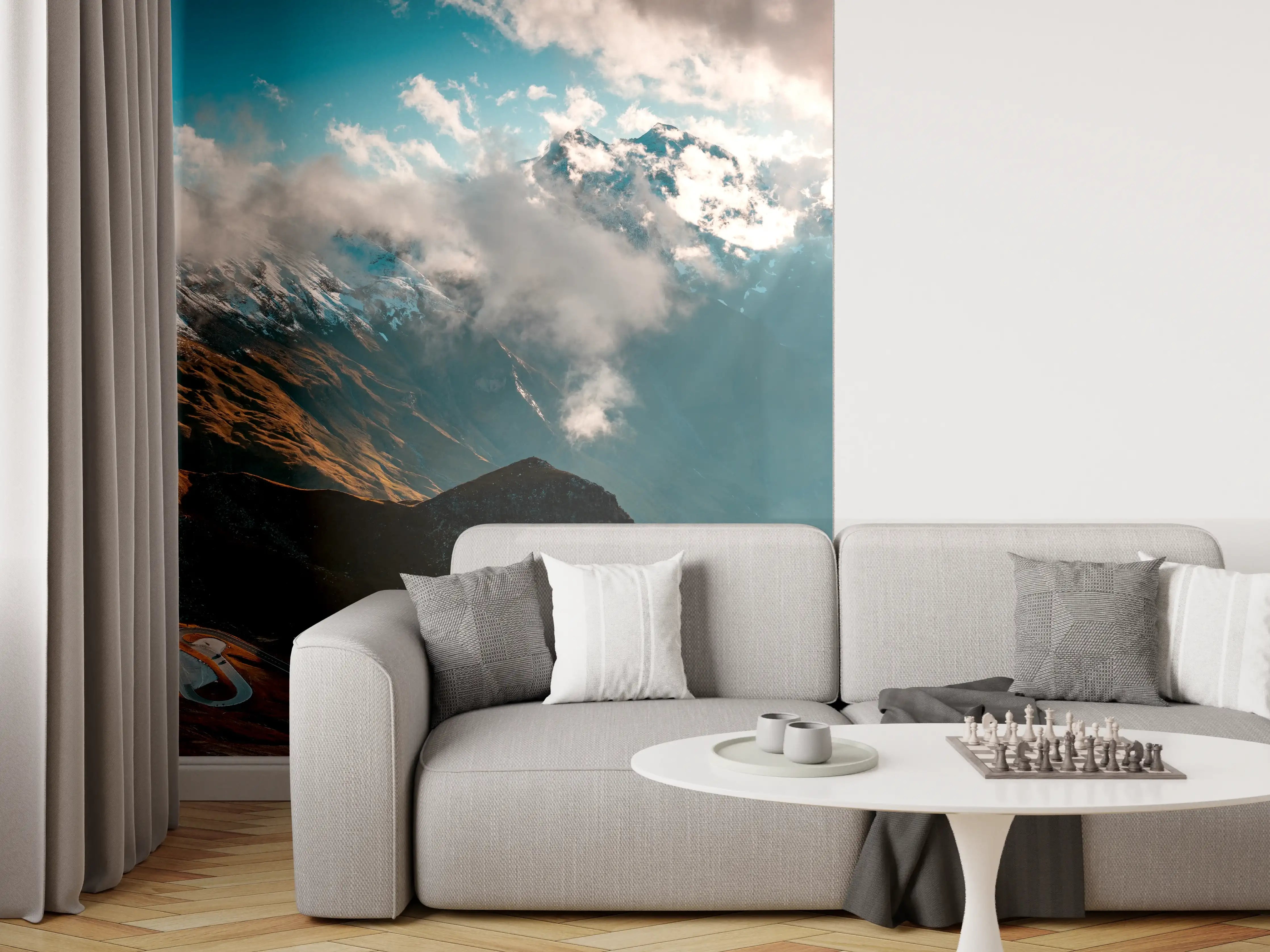 Wandverkleidung Wohnzimmer - Großglockner Alpenstraße in Österreich