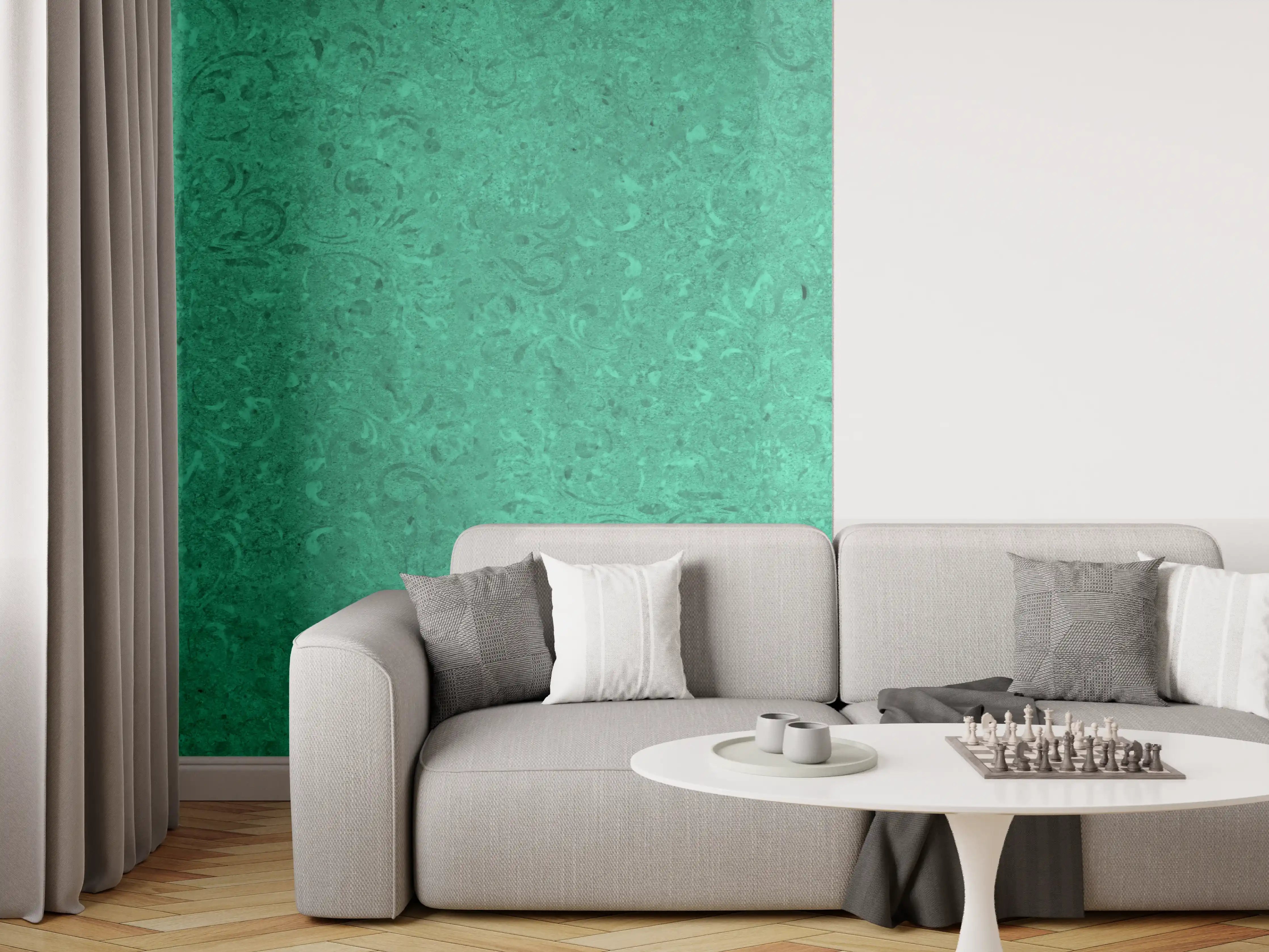 Wandverkleidung Wohnzimmer - Grün Vintage Wandtextur