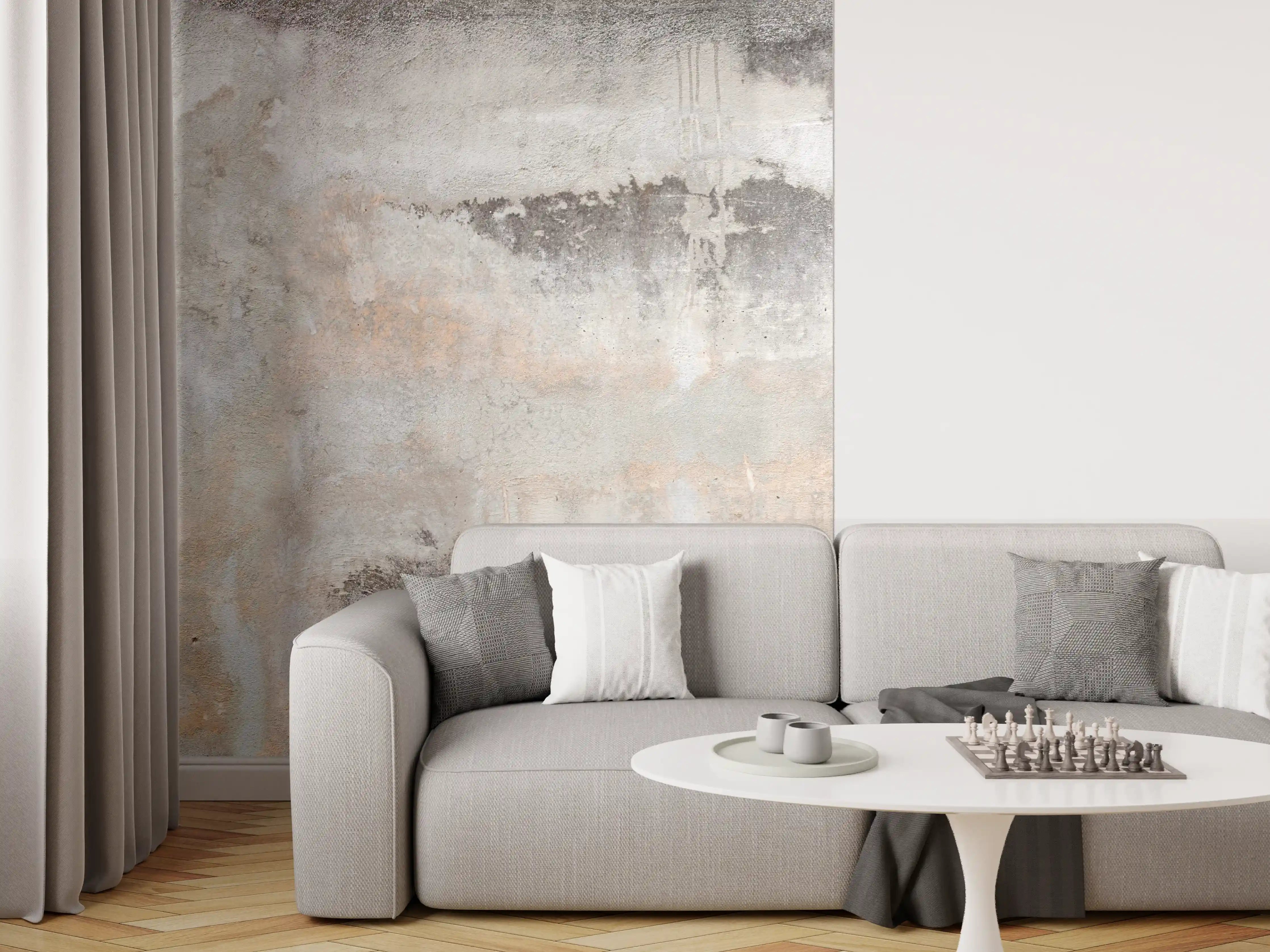 Wandverkleidung Wohnzimmer - Grunge Betonwand