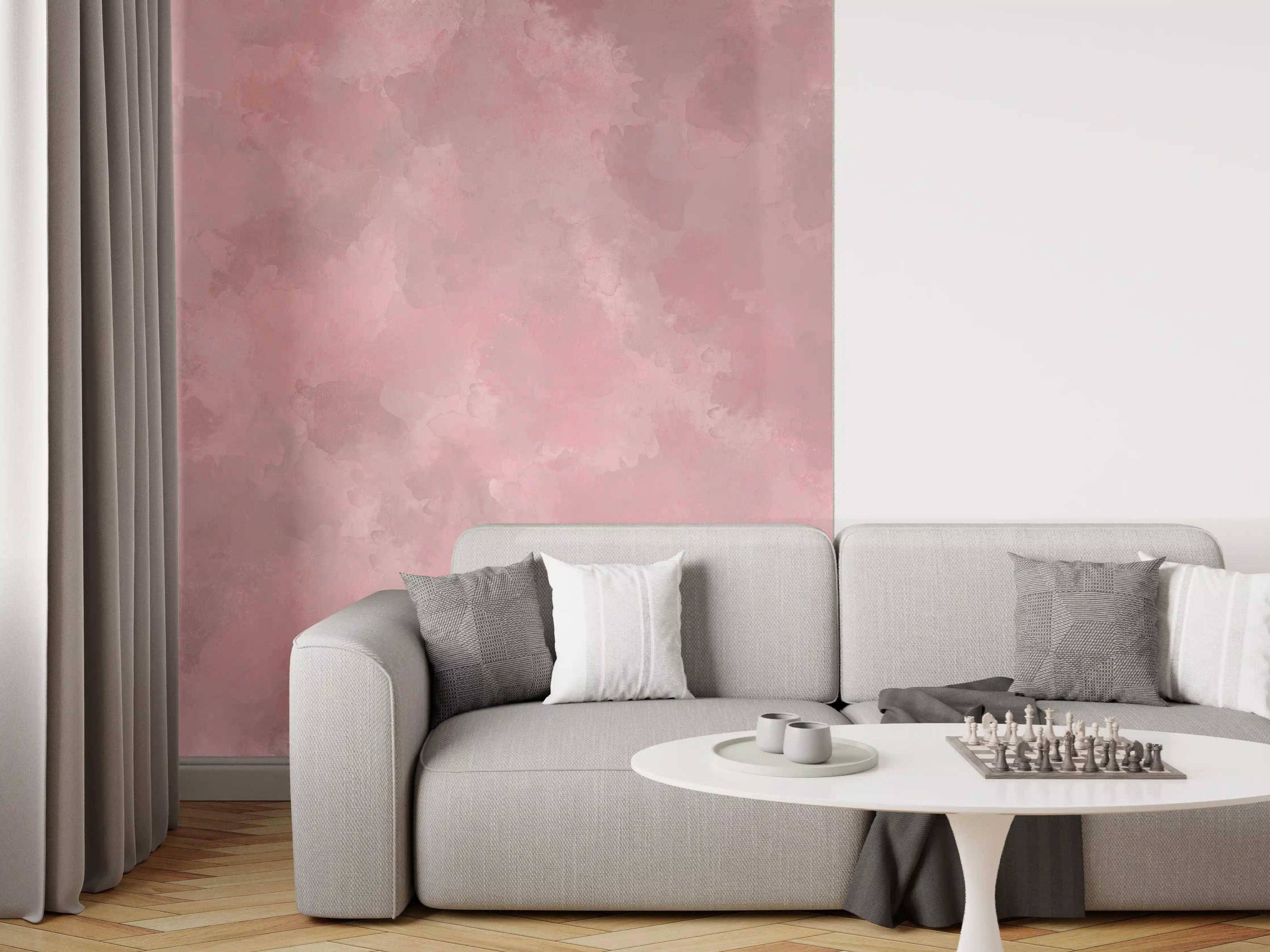 Wandverkleidung Wohnzimmer - Harmonischer Farbverlauf in PastellTönen