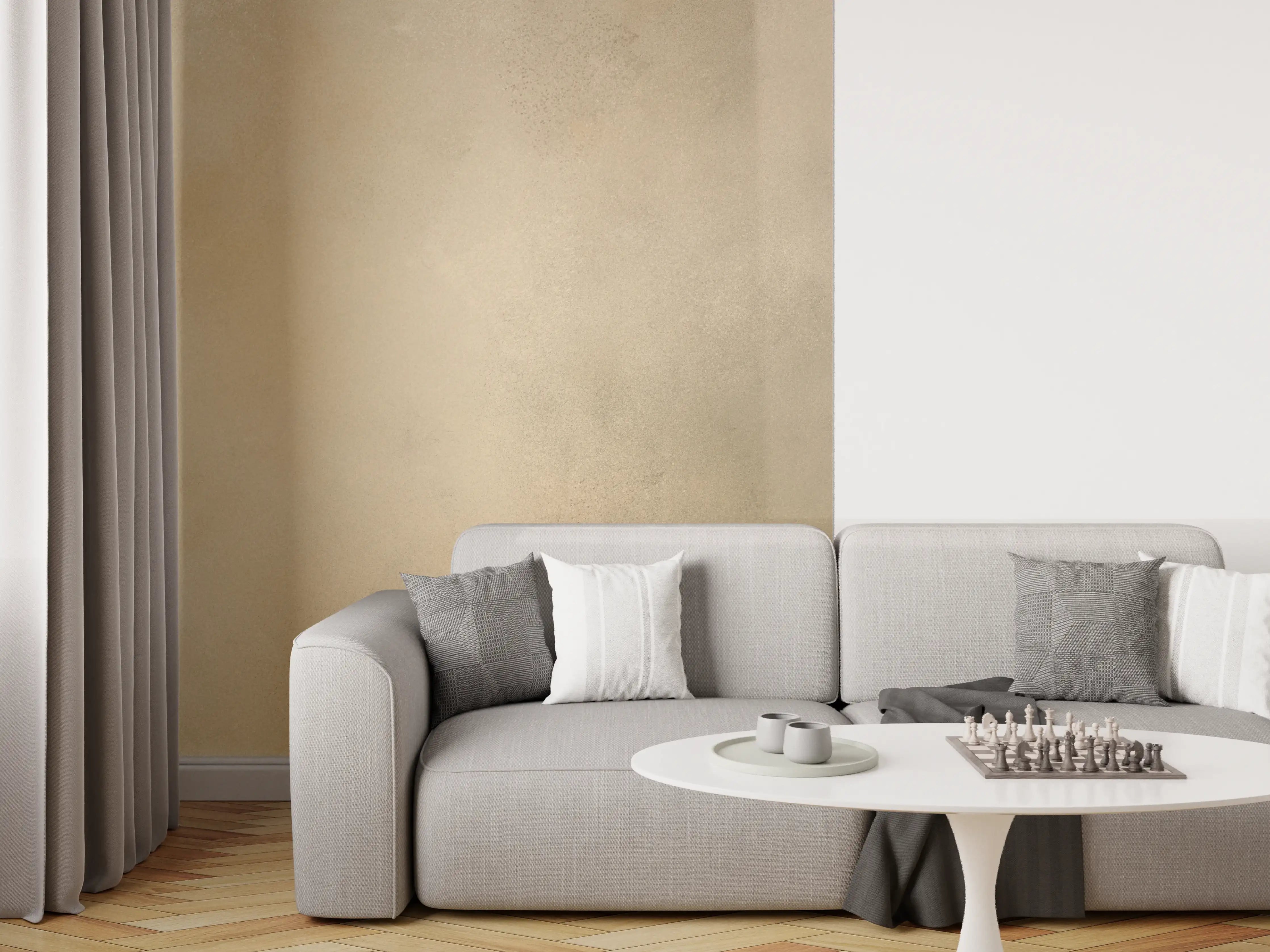 Wandverkleidung Wohnzimmer - Heller, neutraler Farbverlauf