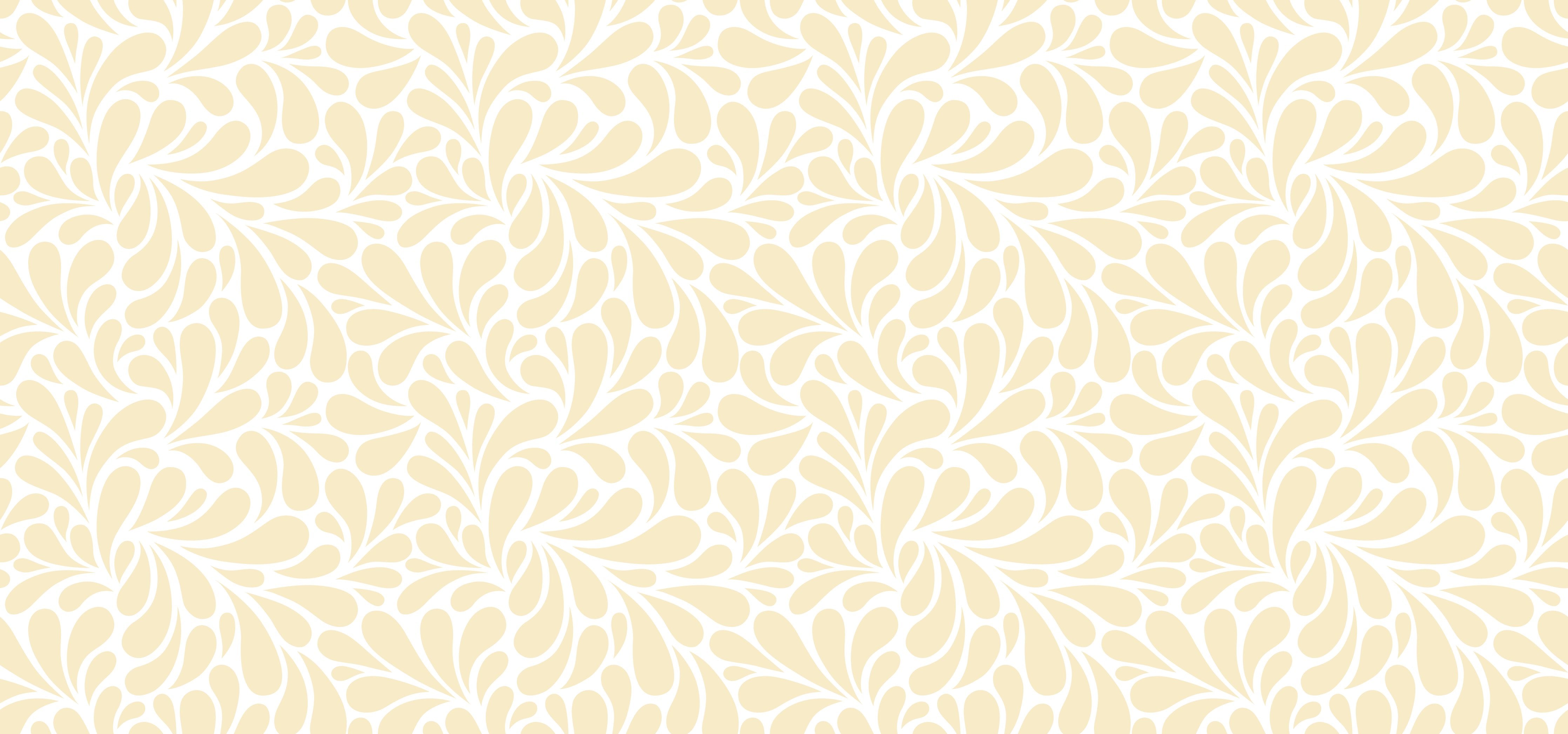 Wandverkleidung Wohnzimmer-Helles Blumenmuster in Beige