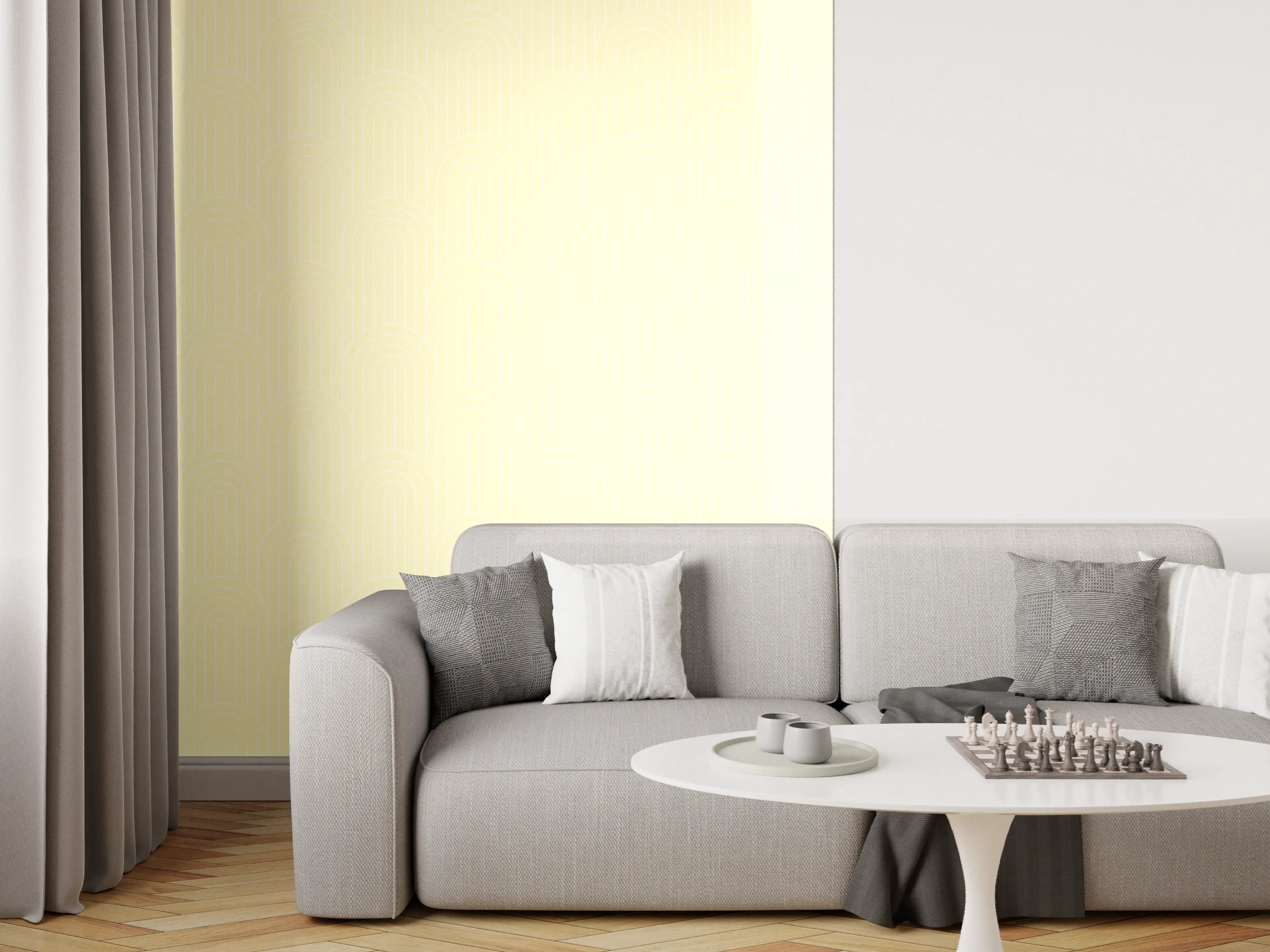 Wandverkleidung Wohnzimmer - Helles, minimalistisches Hintergrundbild
