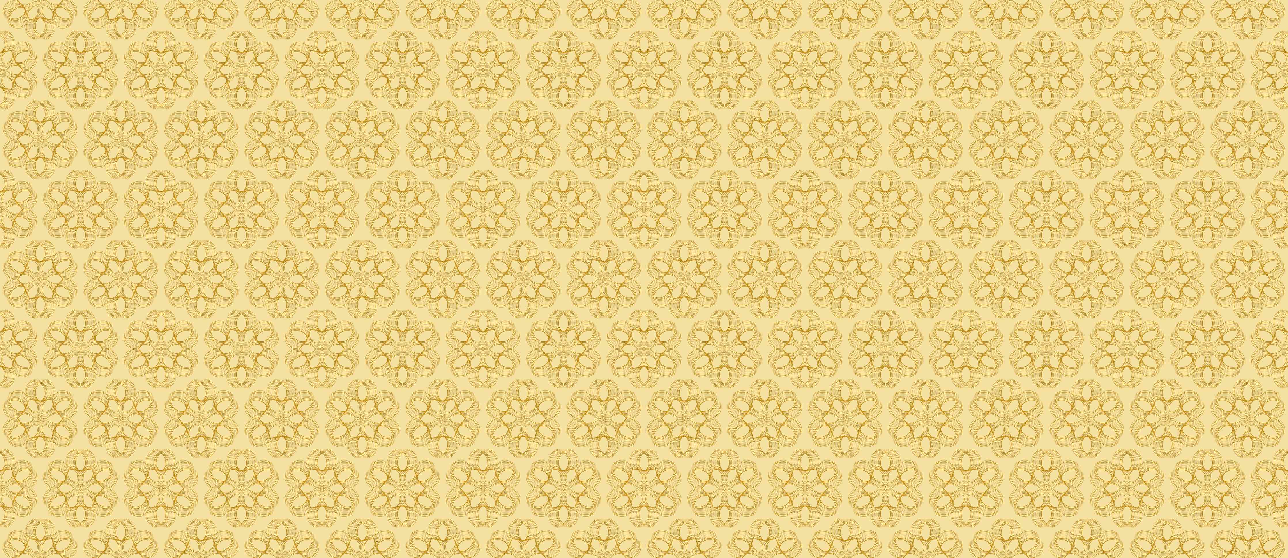 Wandverkleidung Wohnzimmer-Hellgelbe Wand mit Blumendekor