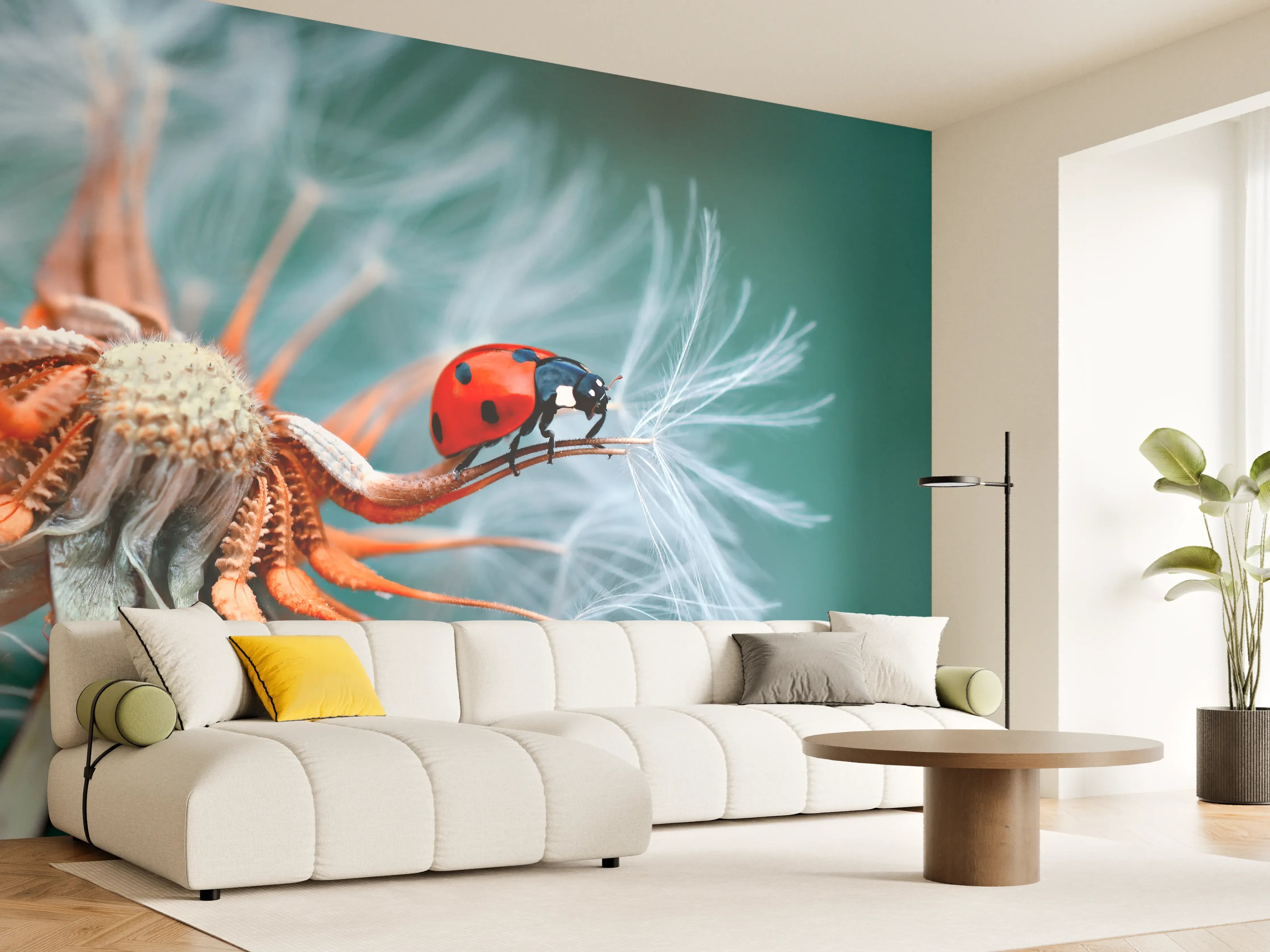 Wandverkleidung Wohnzimmer - Himmlische Naturaufnahme mit der summenden Bitte