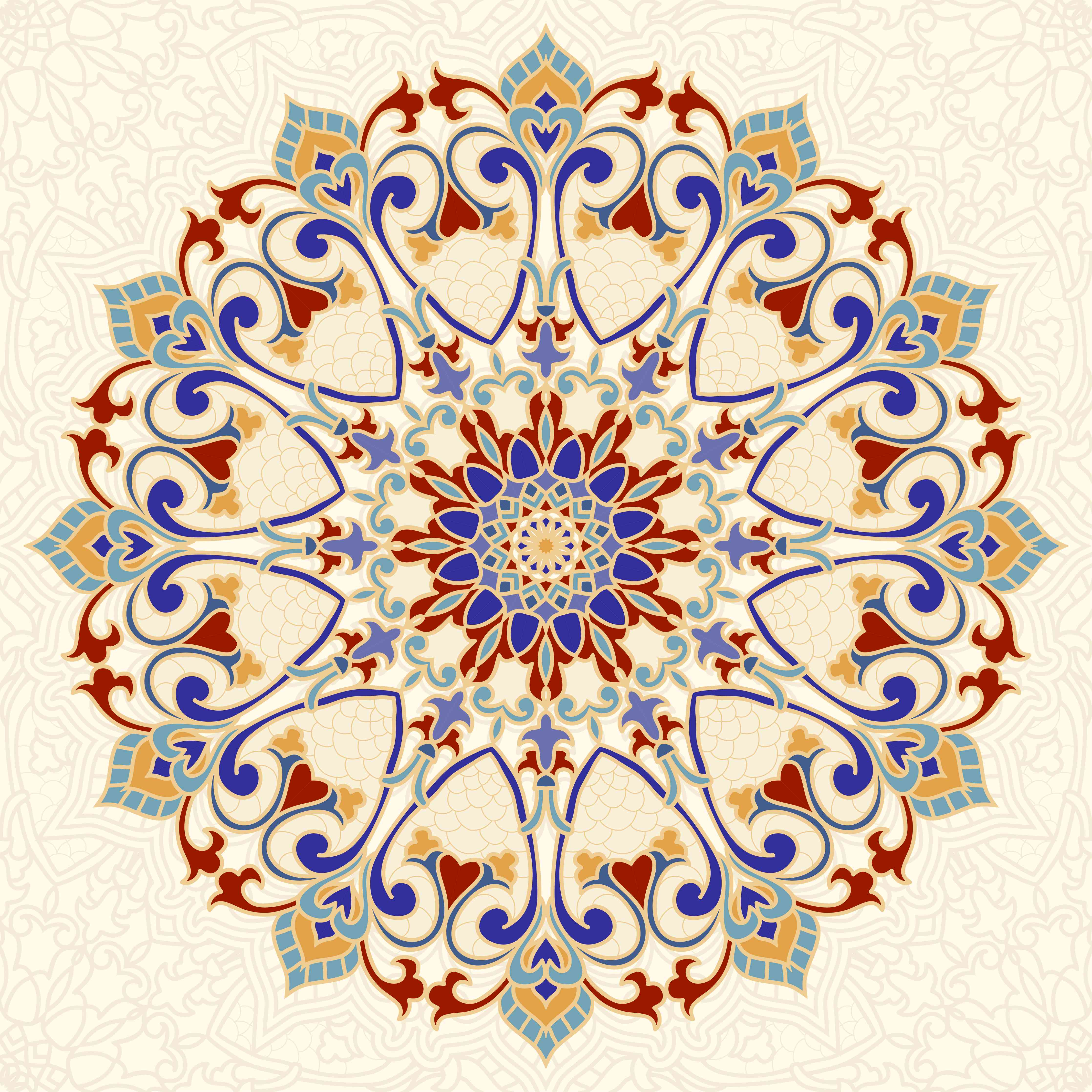 Wandverkleidung Wohnzimmer-Hübsches, detailliertes Mandala-Design