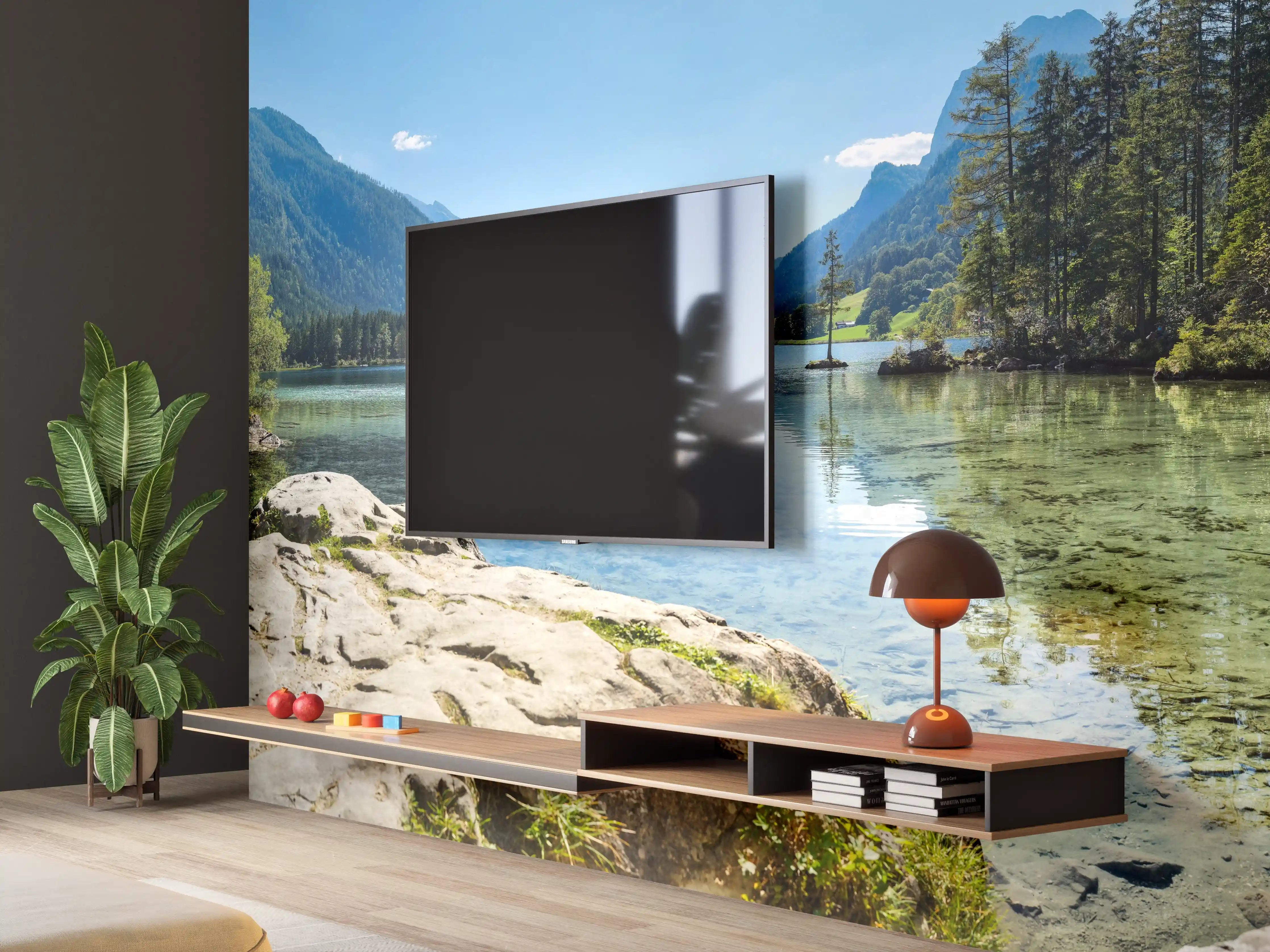 Wandverkleidung Wohnzimmer - Idyllischer Königssee