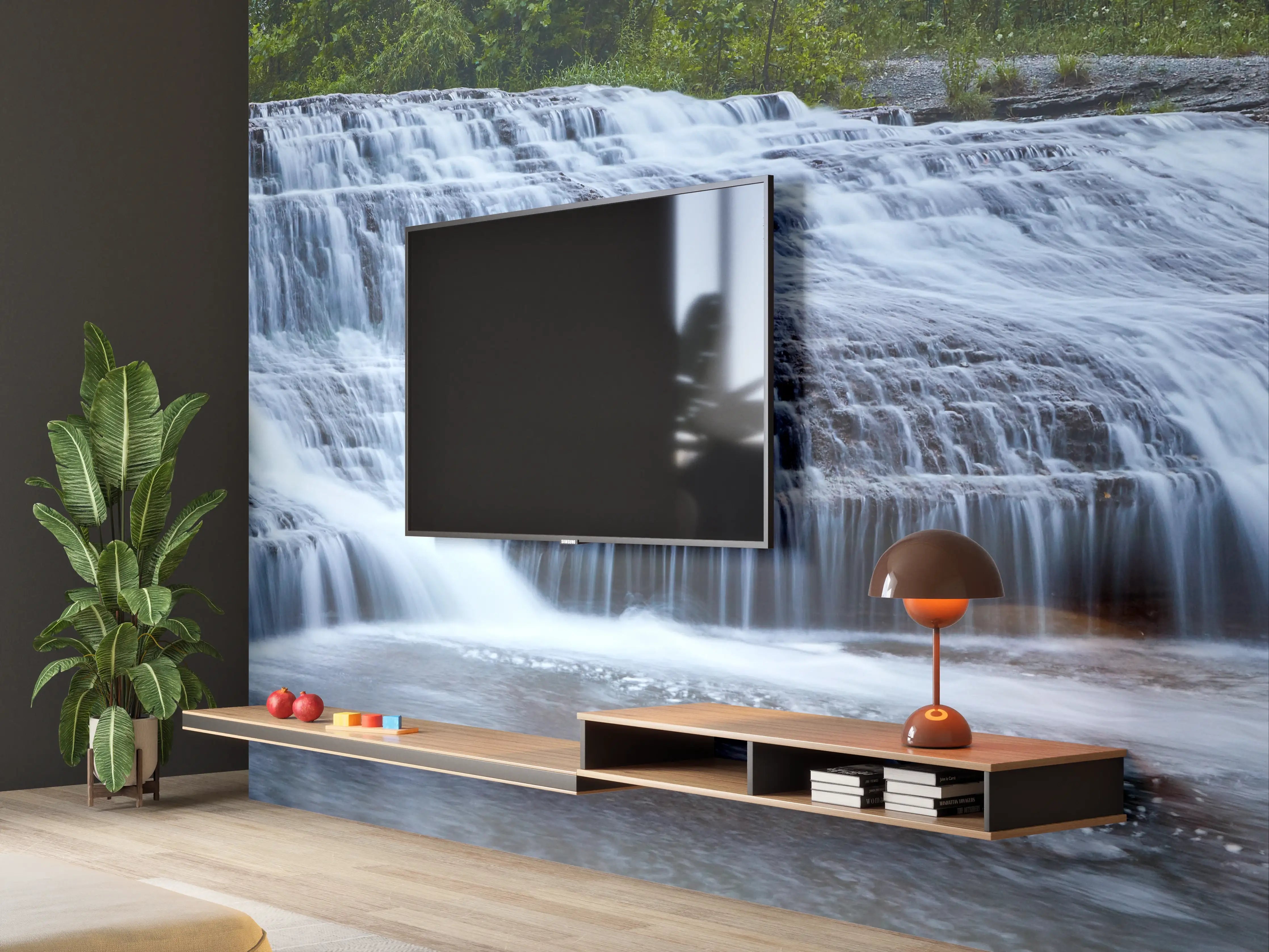 Wandverkleidung Wohnzimmer - Indiana Wasserfall