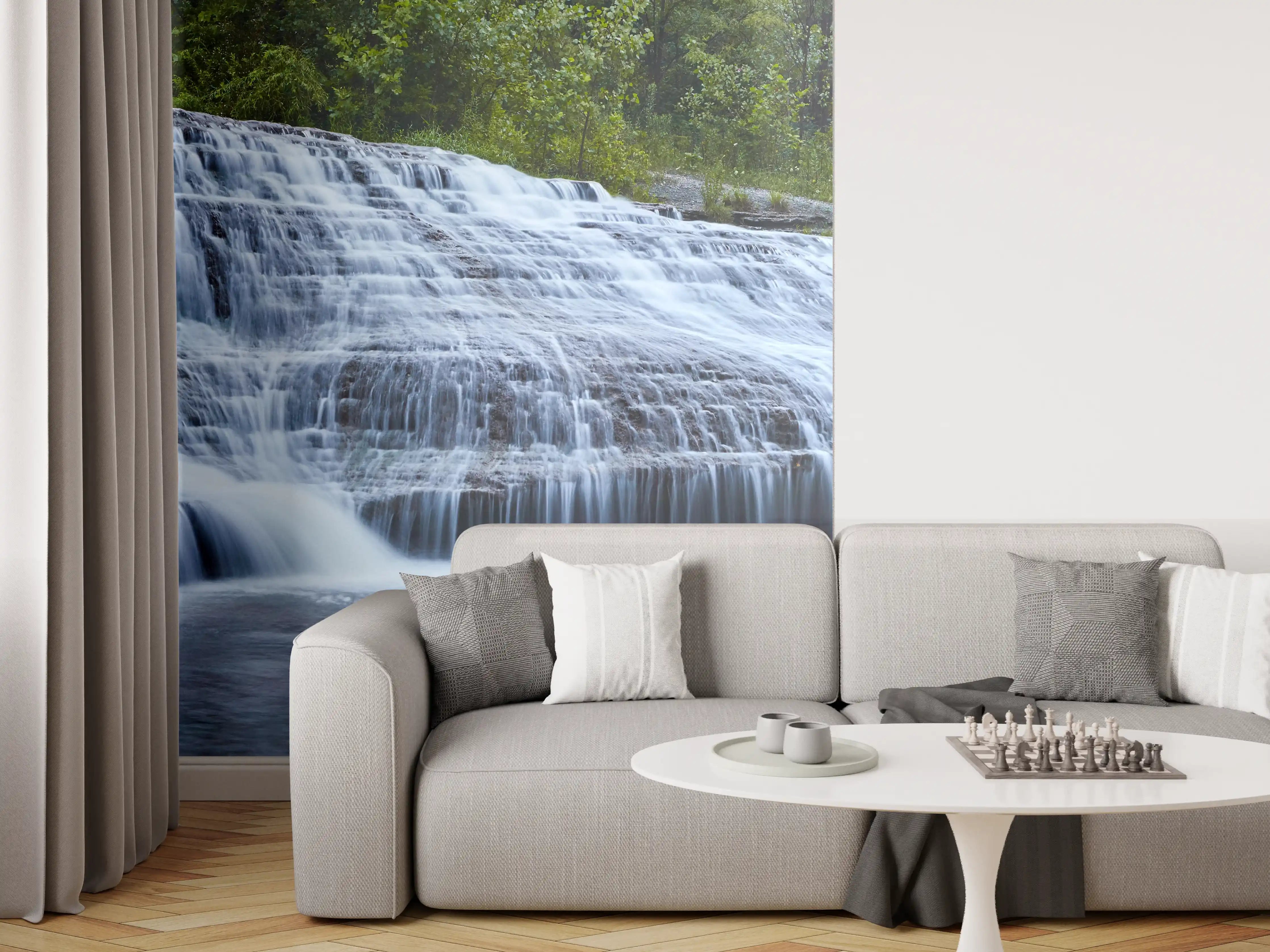 Wandverkleidung Wohnzimmer - Indiana Wasserfall