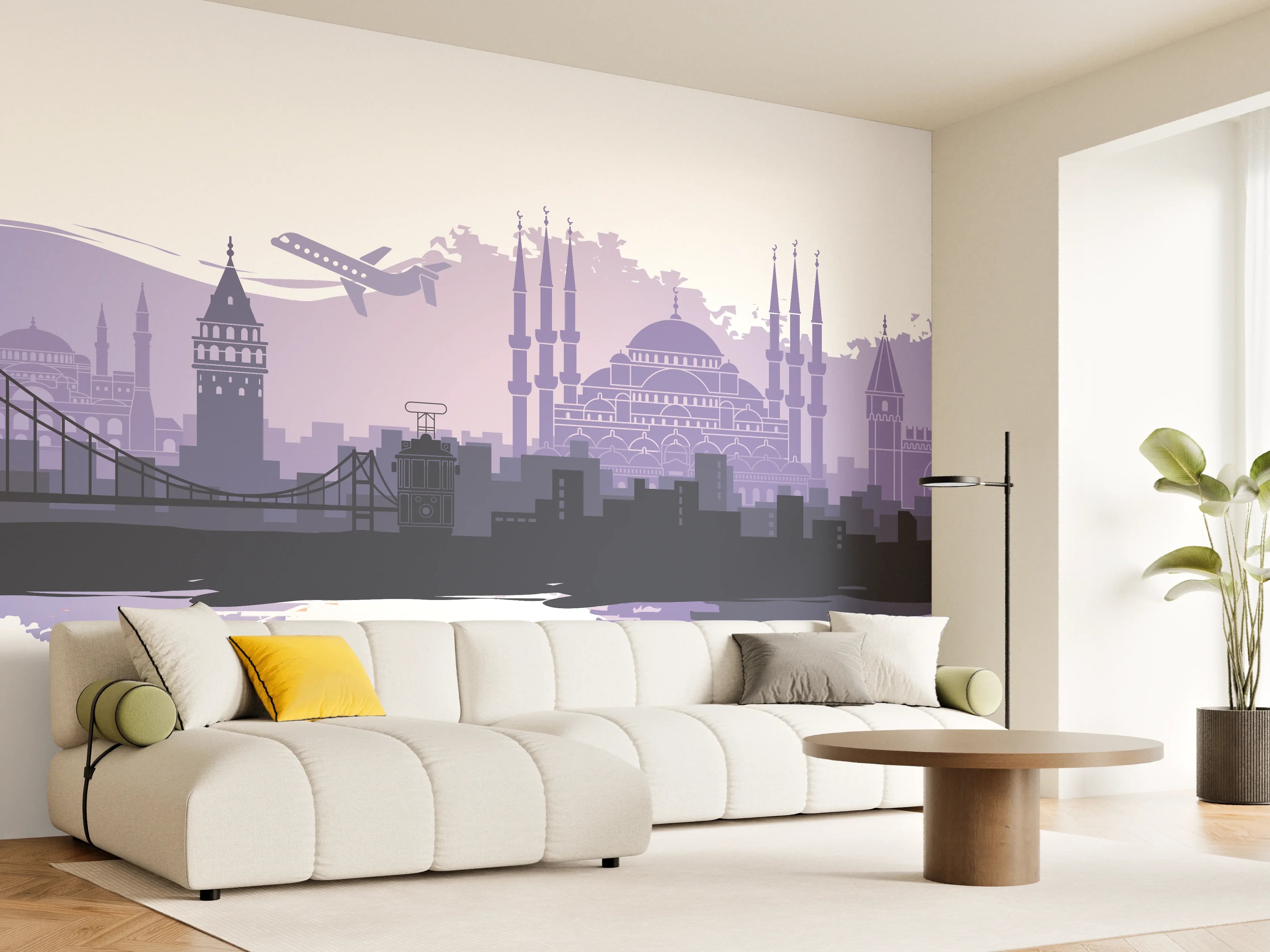 Wandverkleidung Wohnzimmer - Istanbul Painting