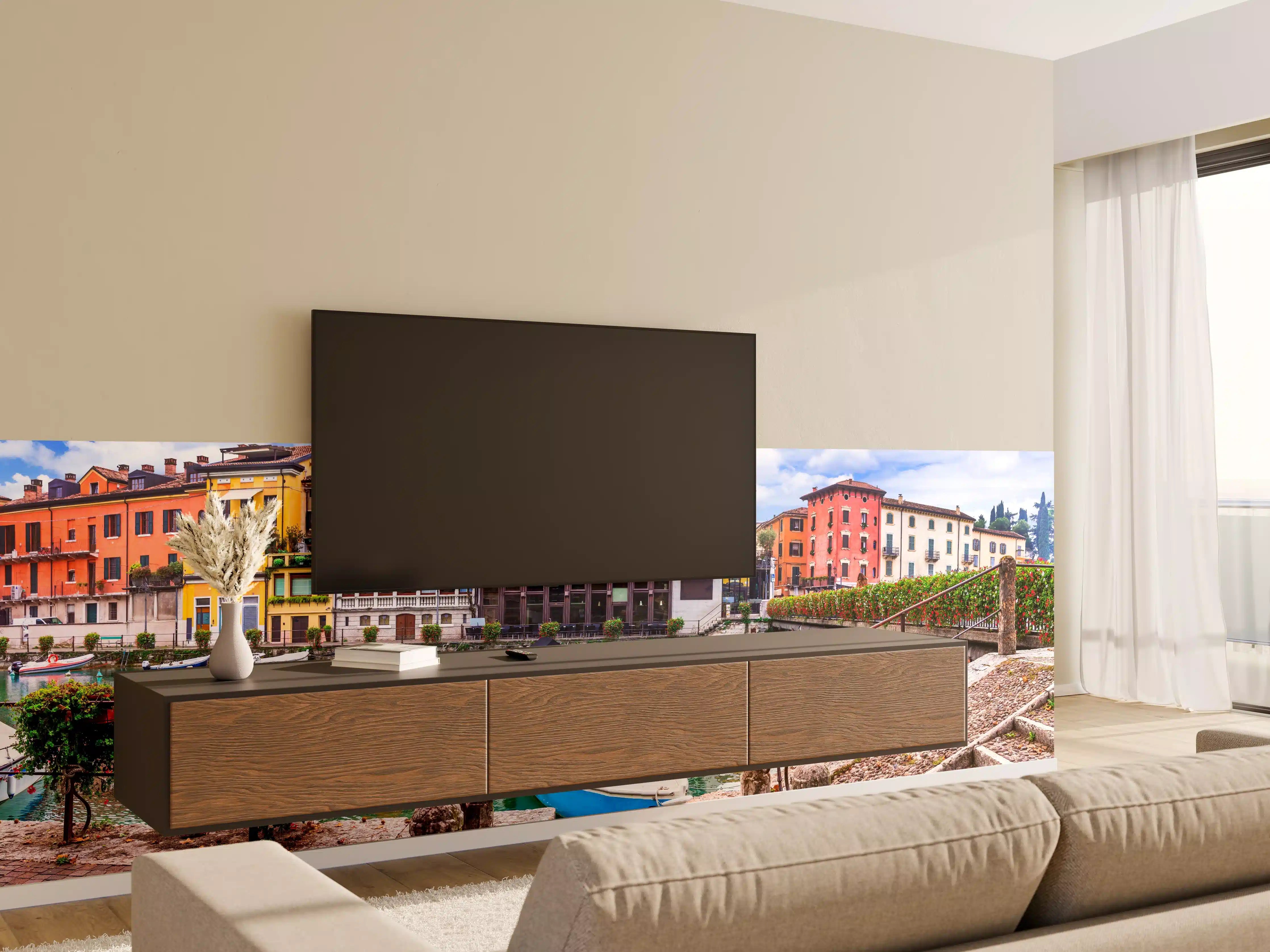 Wandverkleidung Wohnzimmer - Italien - Peschiera del Garda
