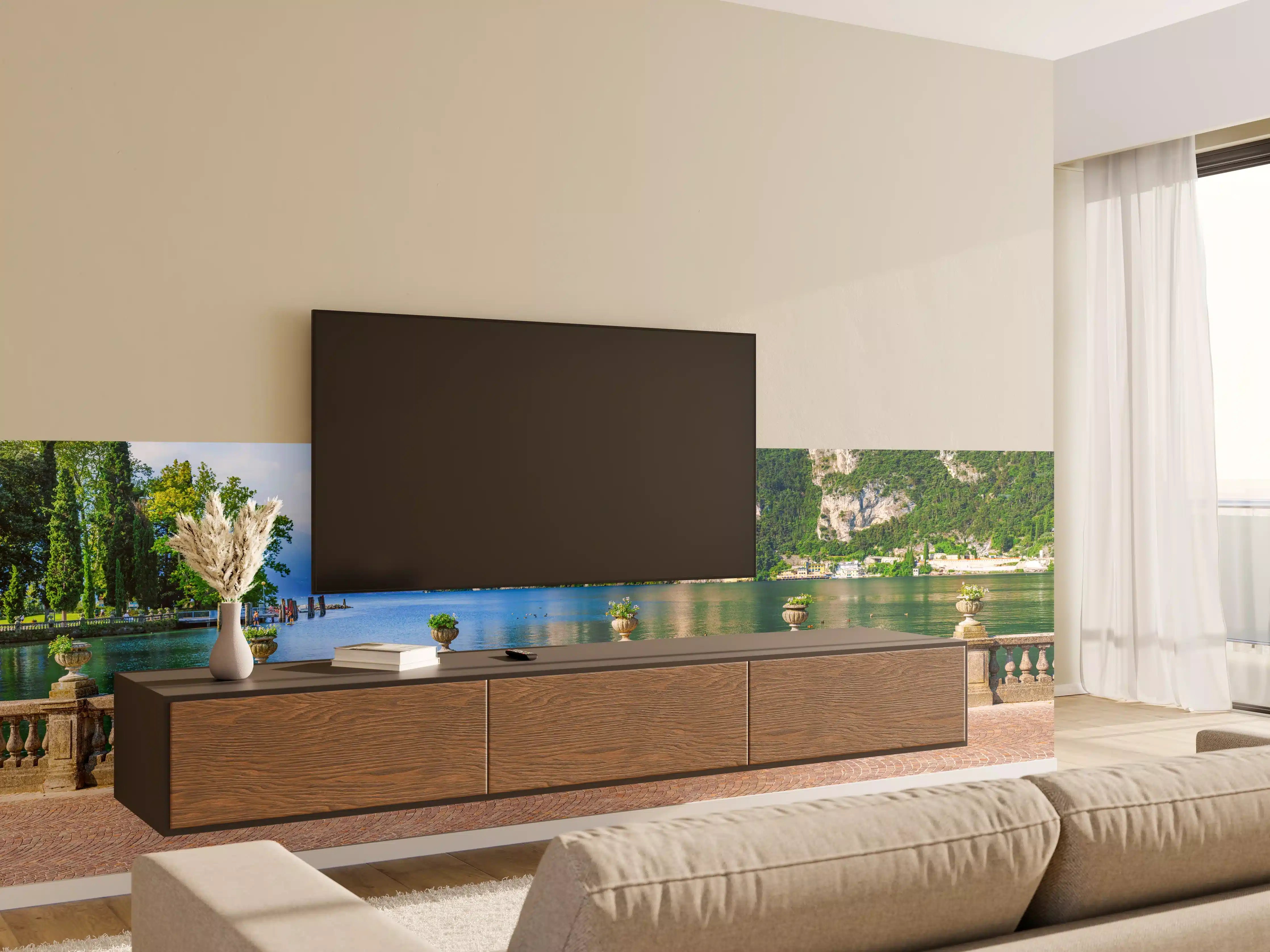 Wandverkleidung Wohnzimmer - Italien Riva del Garda See