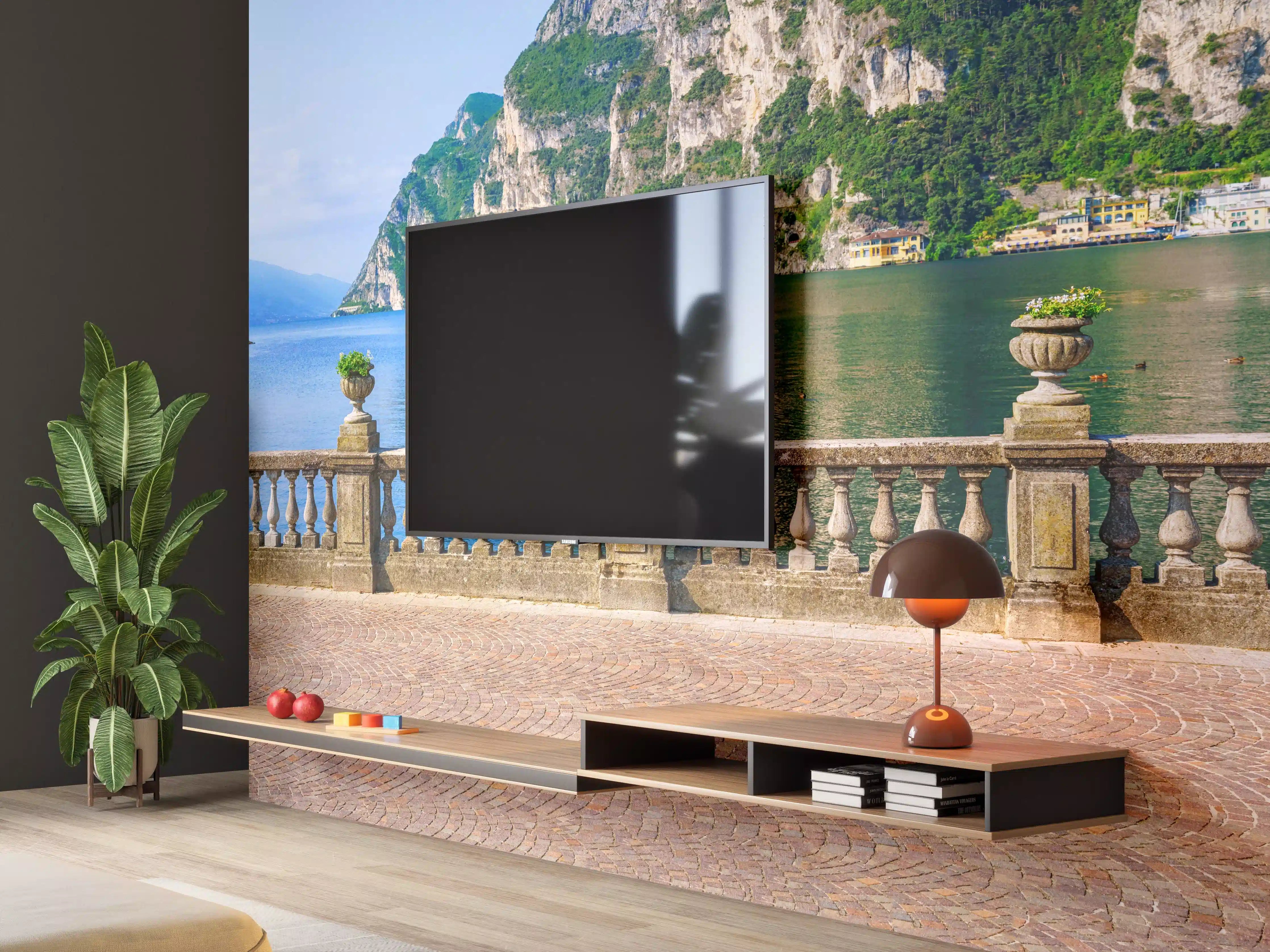 Wandverkleidung Wohnzimmer - Italien Riva del Garda See